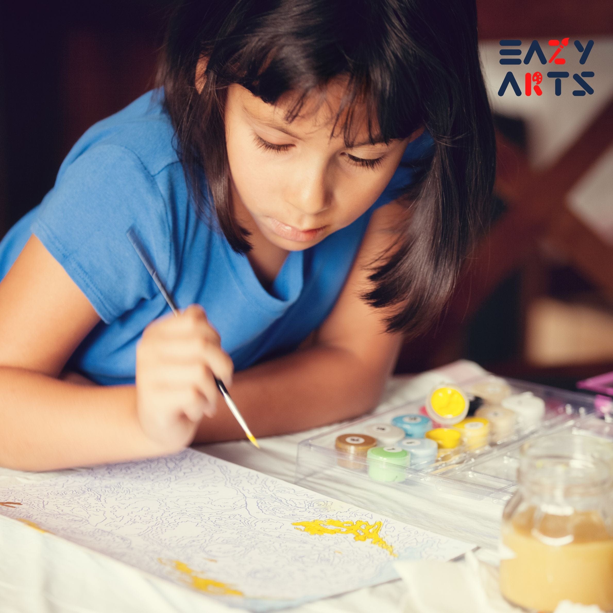 Cat Abstract Paint By Numbers Kit For Kids