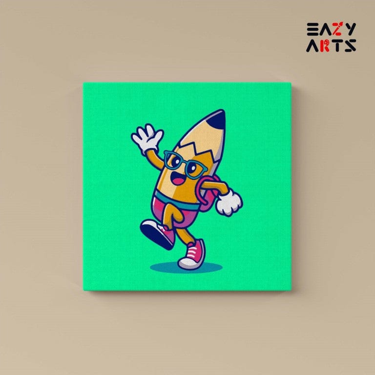 Pencil Cartoon Paint By Numbers Kit For Kids