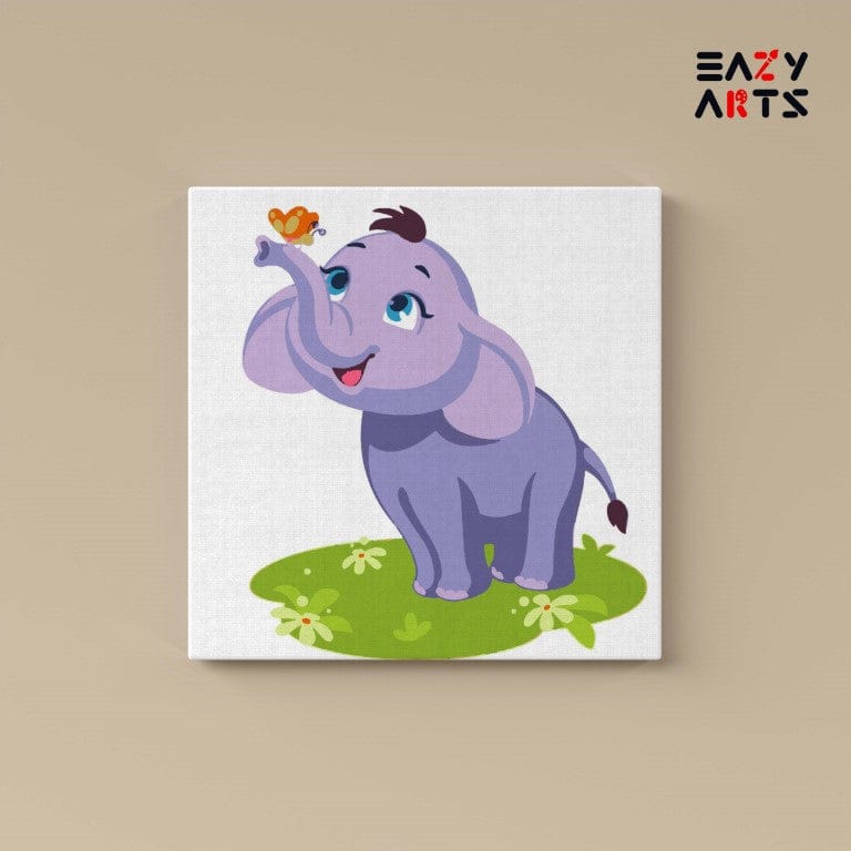 Elephant Playing Paint By Numbers Kit For Kids