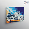 Eazy Arts White Royal Enfield Paint By Numbers kit
