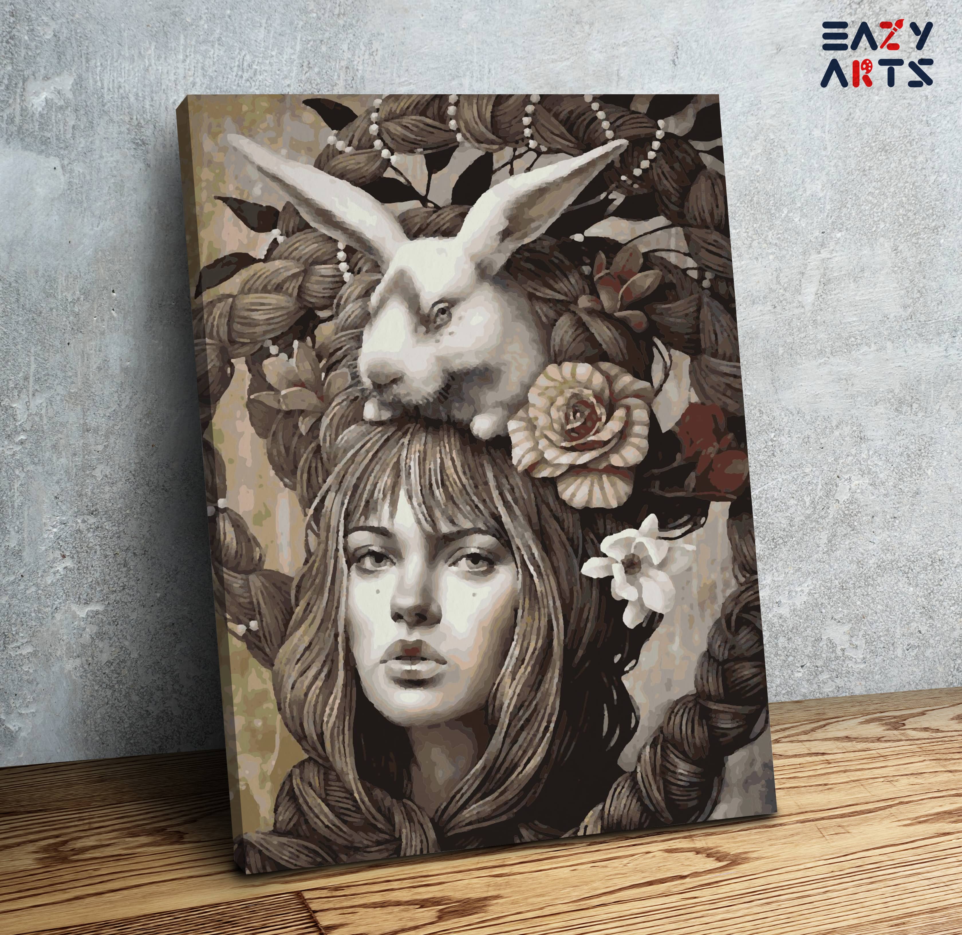 Rabbit Art By Sophie Wilkins Paint By Numbers kit