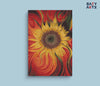 Eazy Arts Red and Yellow Sunflower Paint By Numbers kit