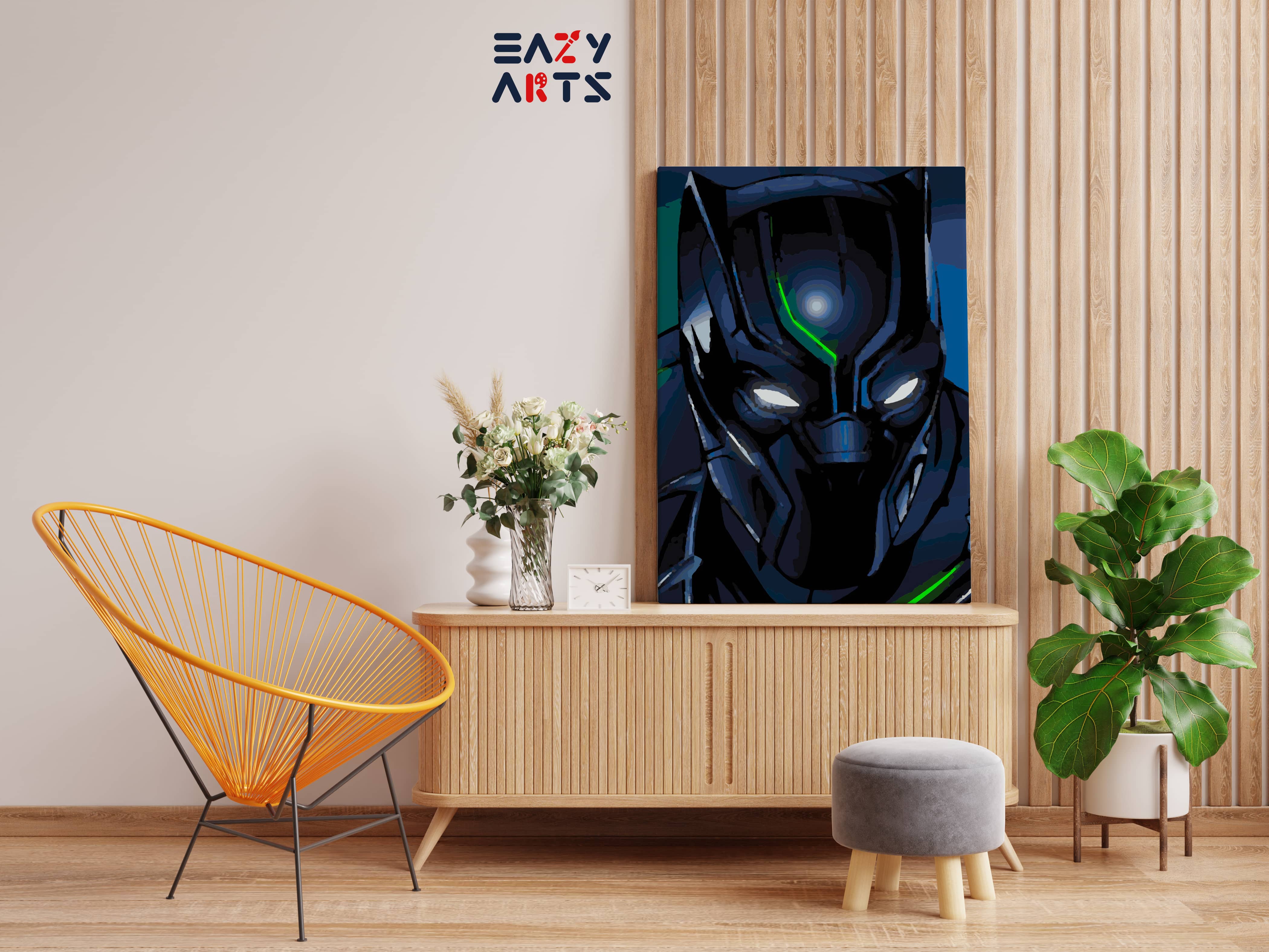 Black Panther Suit Paint By Numbers kit