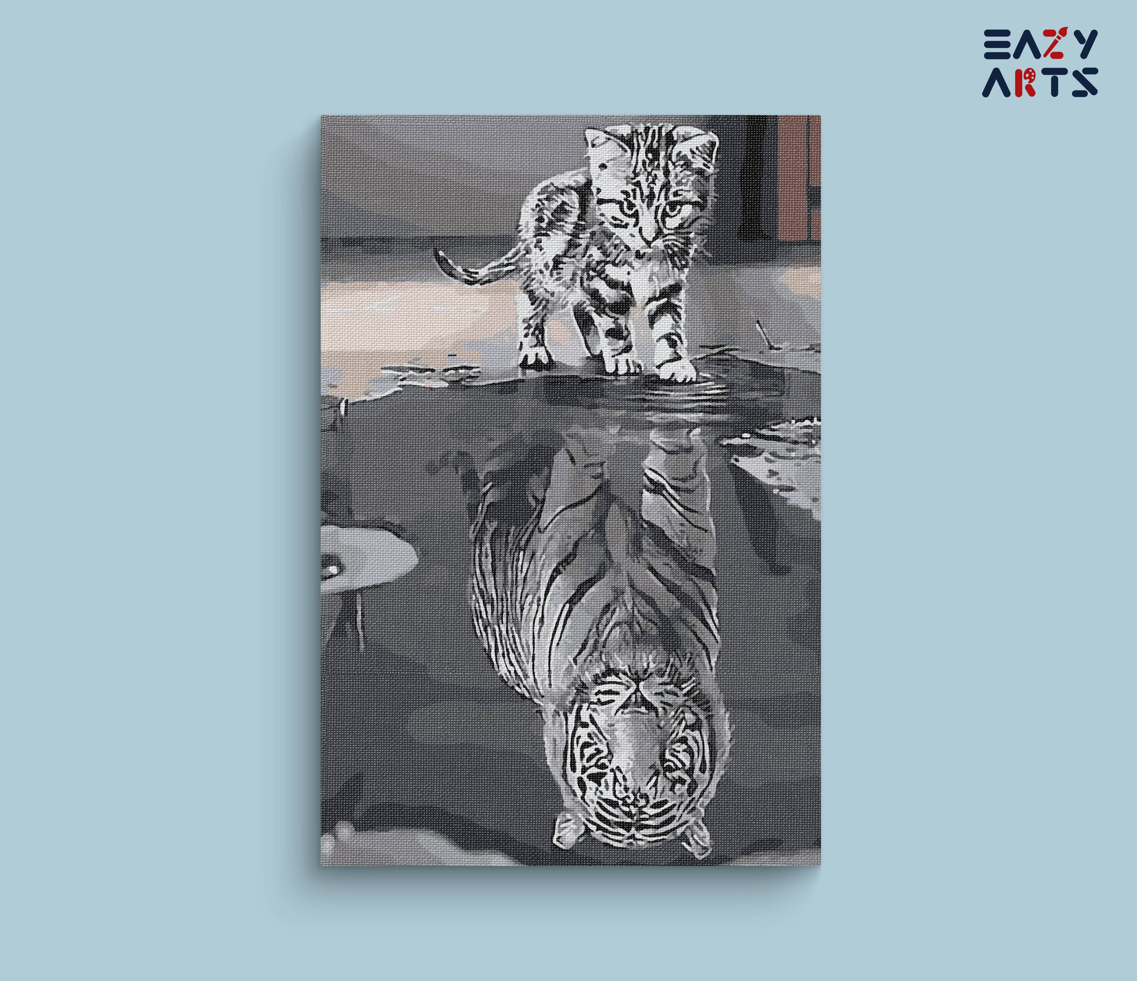 Cat As Tiger Paint by Numbers Kit