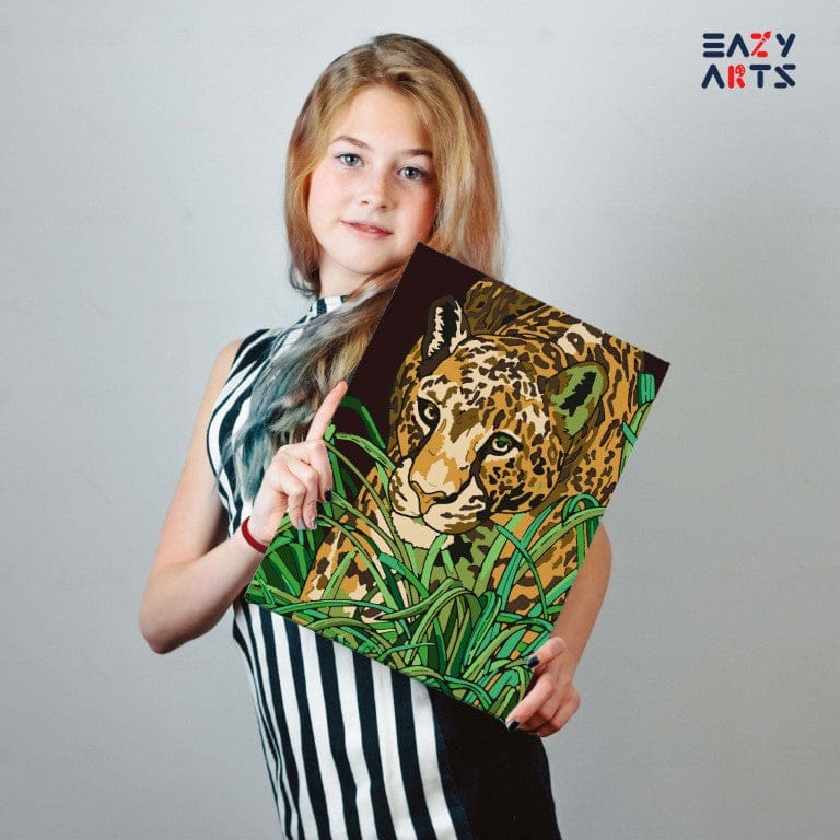 Cheetah Paint By Numbers Kit For Kids