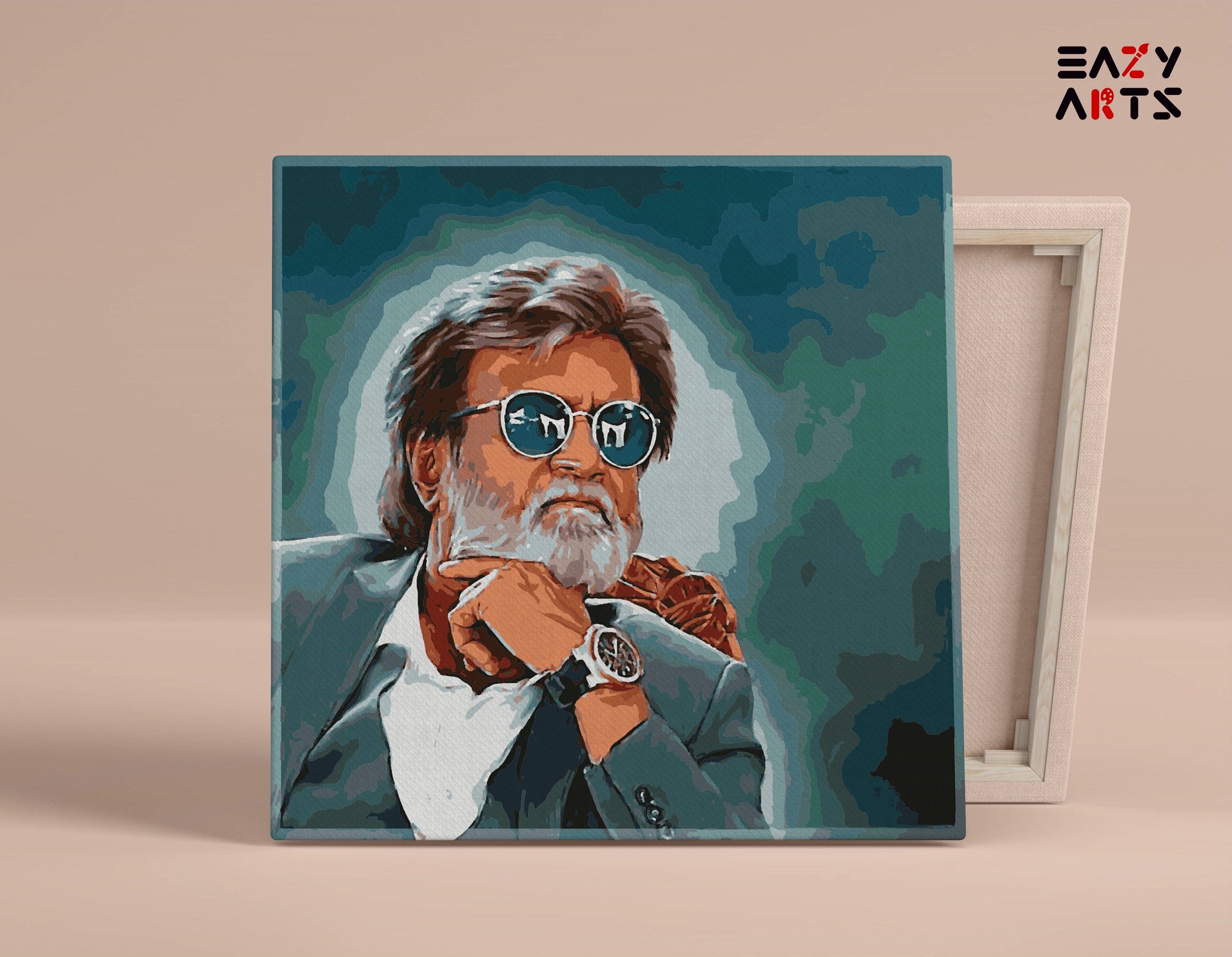 Rajnikant Stylish Paint By Numbers kit