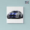 Eazy Arts Gray Racing Car Paint By Numbers kit