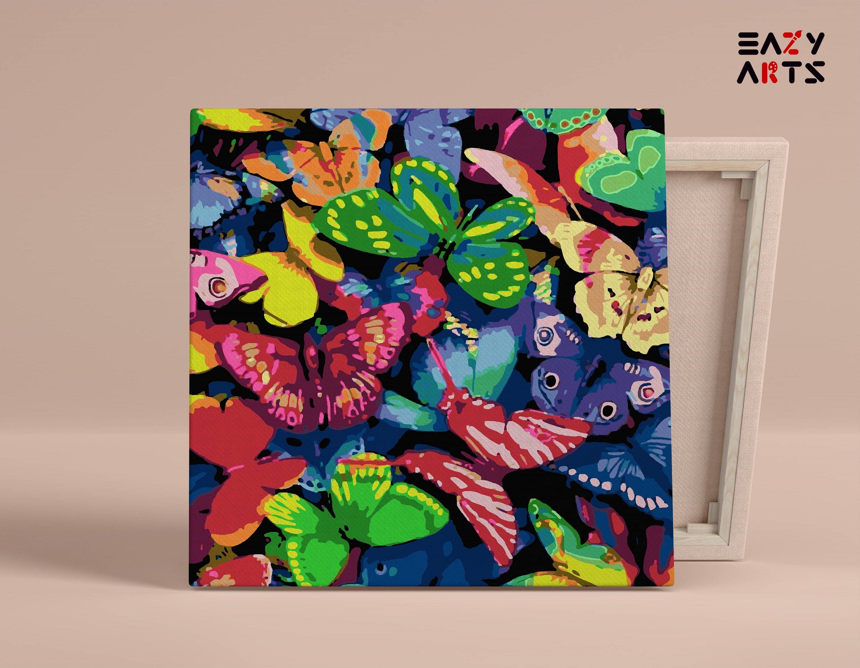 Butterflies Colorful Paint By Numbers Kit