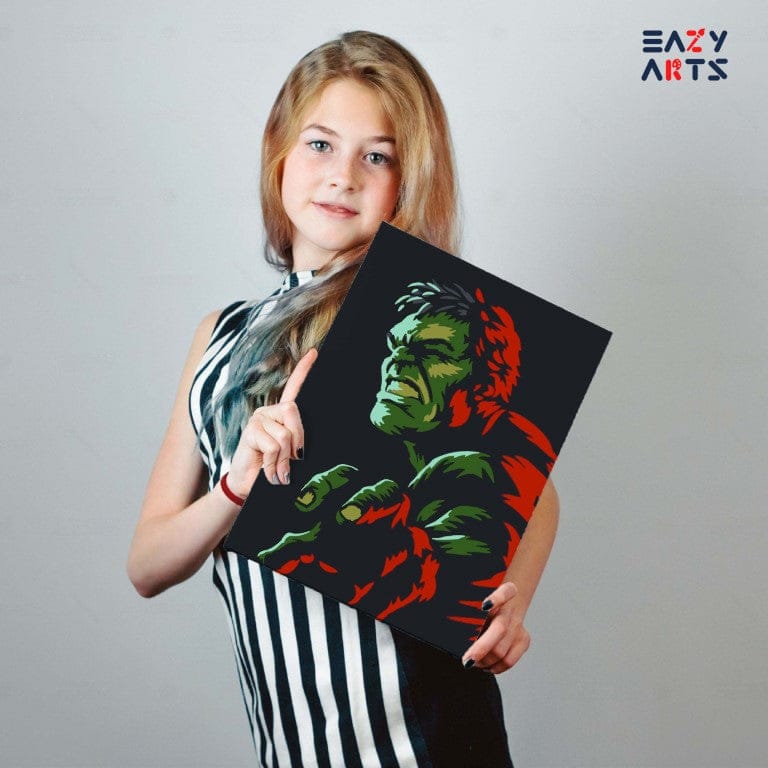 Hulk Abstract Paint By Numbers Kit For Kids