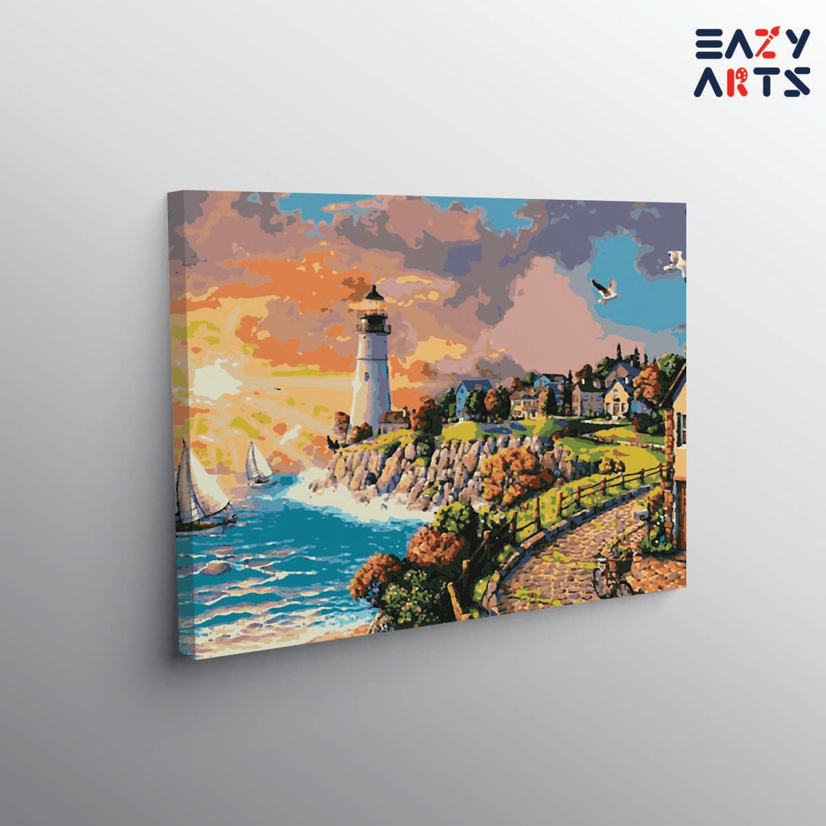 City on The Beach Paint By Numbers kit