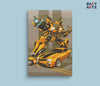 Eazy Arts Bumble Bee Car Paint By Numbers kit