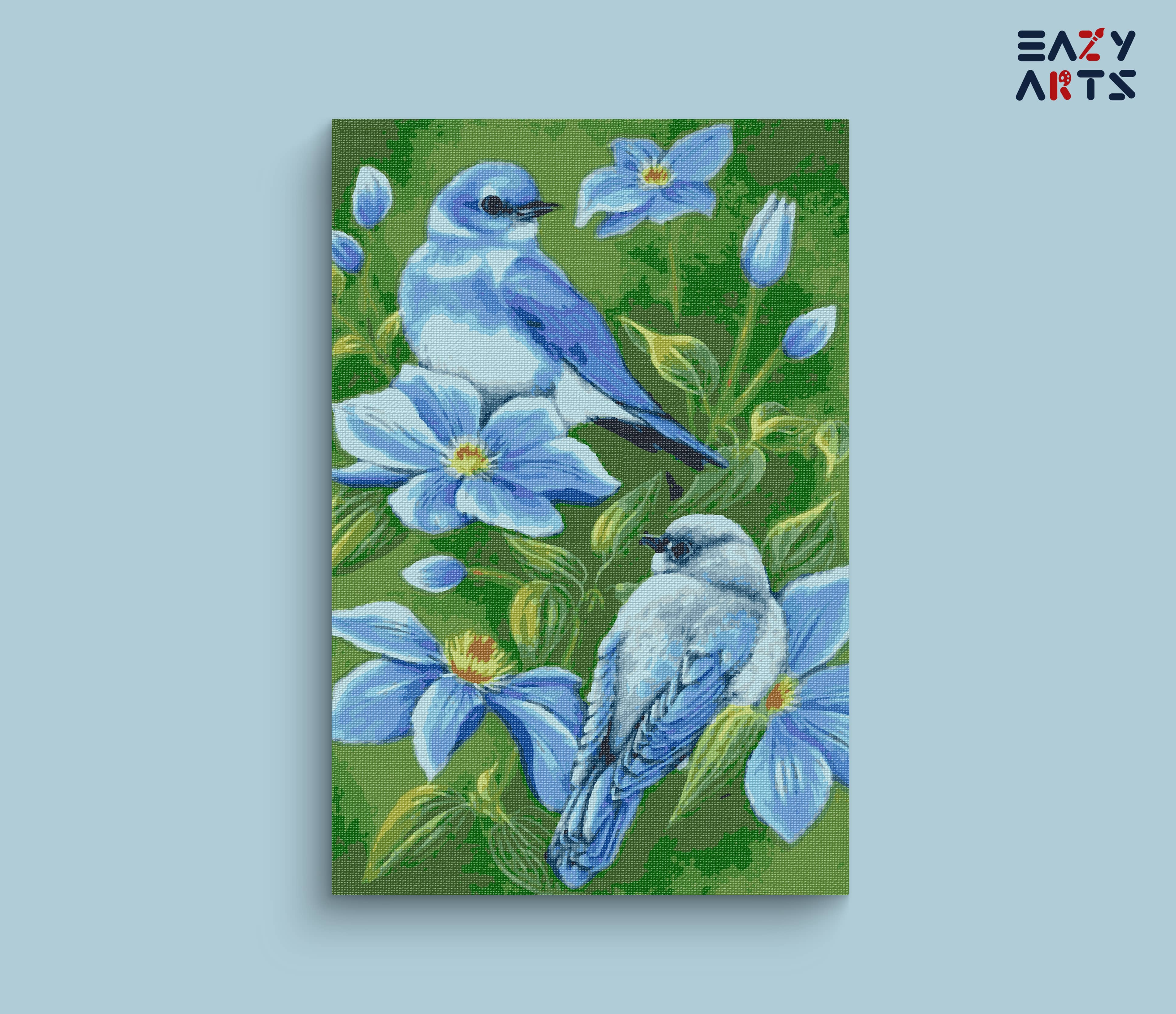 Birds Couple Paint by Numbers Kit