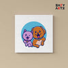 Eazy Arts Cat and Dog PBN Kit For Kids