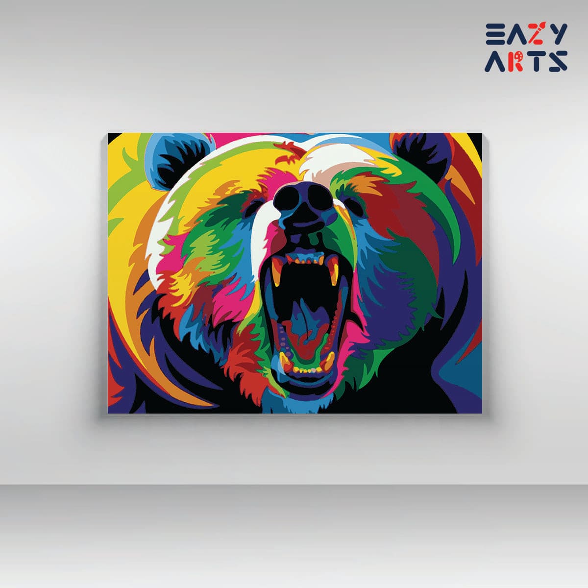 Bear Screeming Paint By Numbers kit