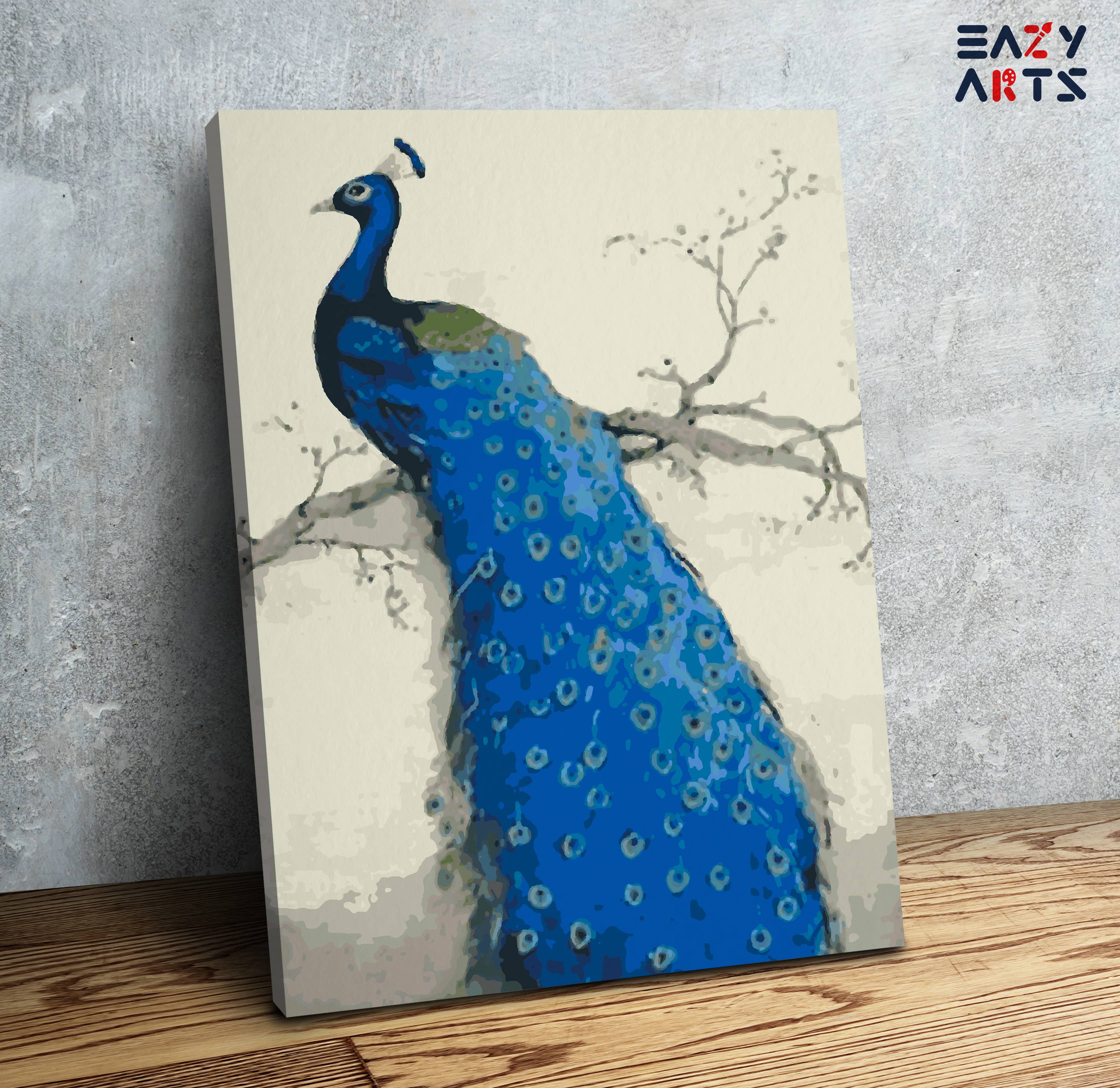 Peacock Paint by Numbers Kit