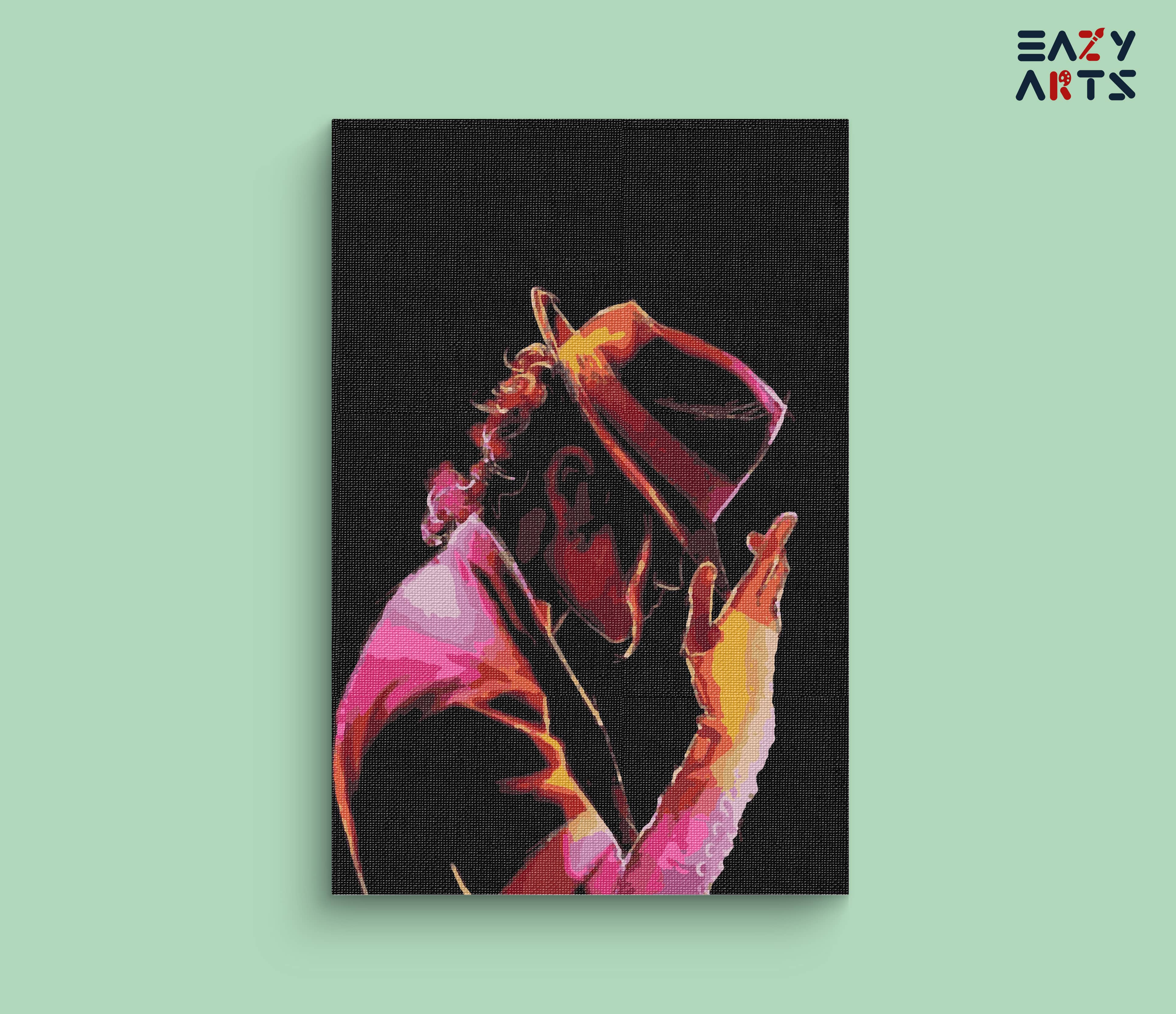 Michel Jackson Posing Paint By Numbers kit