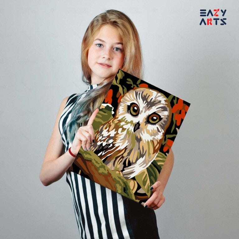 Owl Paint By Numbers Kit For Kids