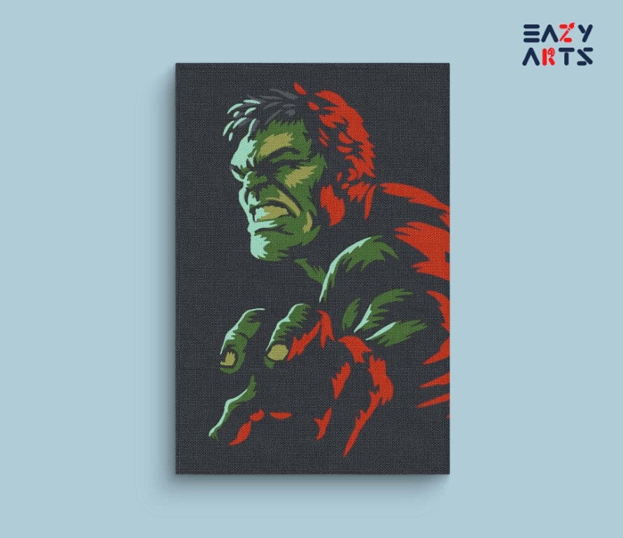 Hulk Abstract Paint By Numbers Kit For Kids