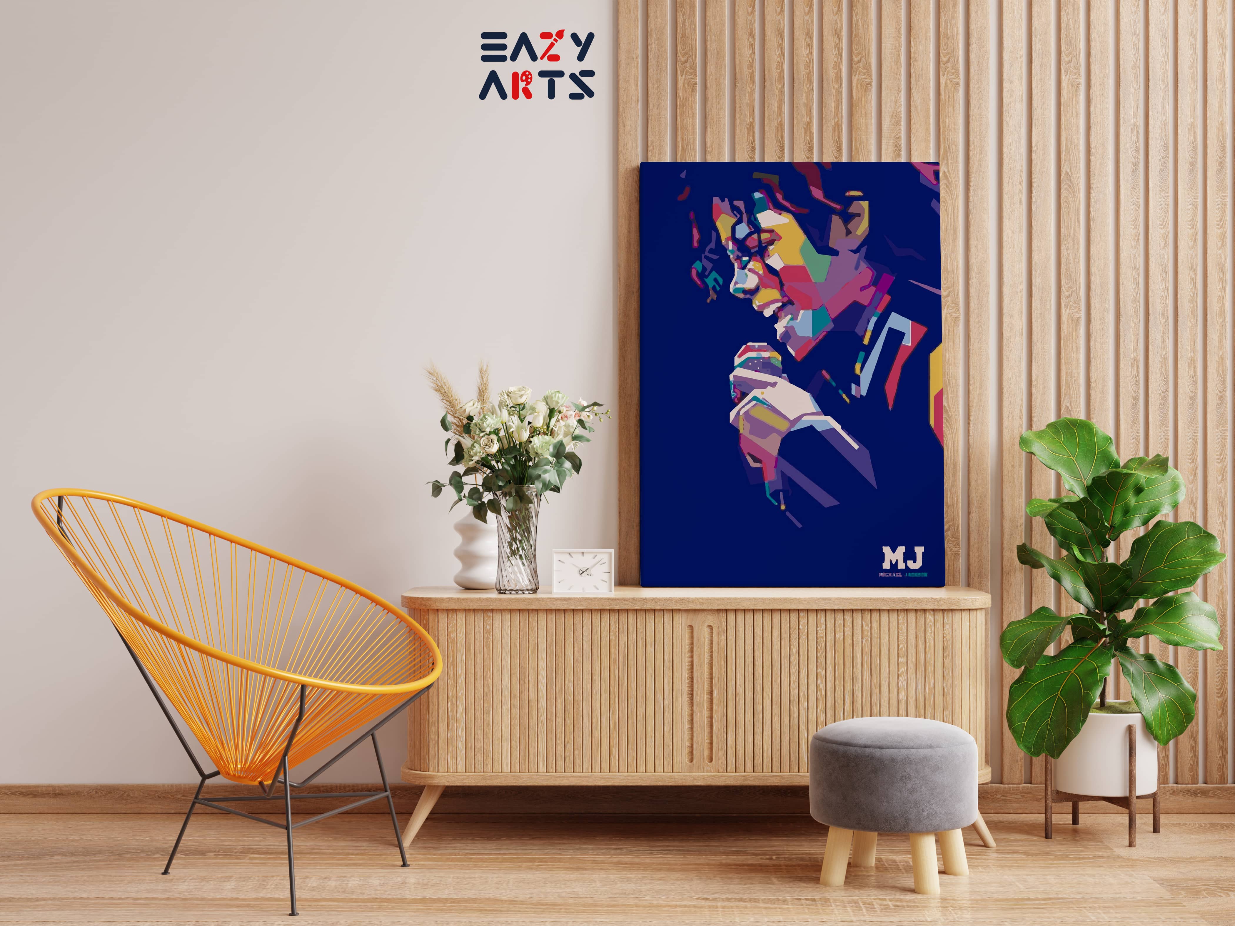 MJ Abstract Paint By Numbers kit