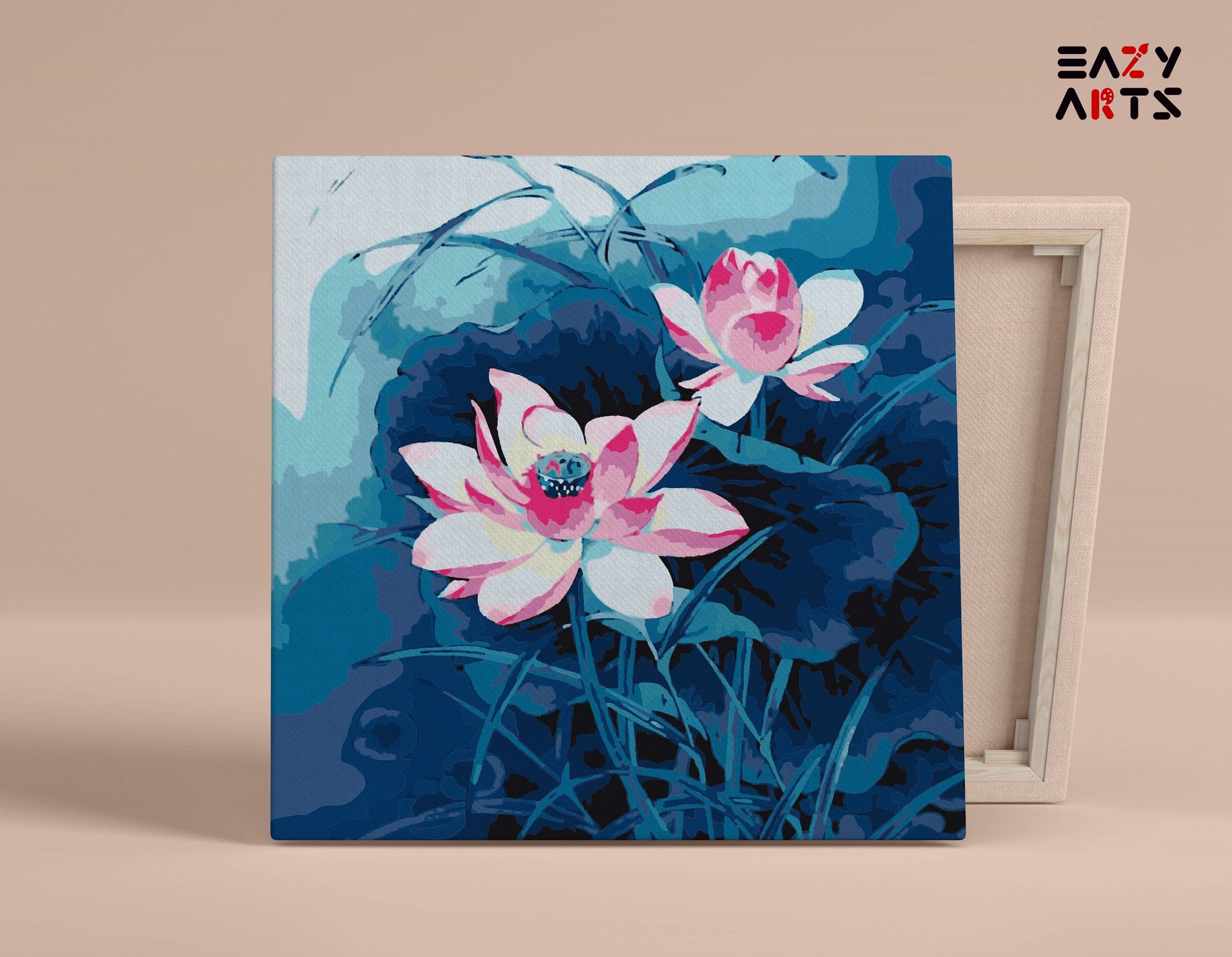 Pink Lotus Flower Paint By Numbers kit