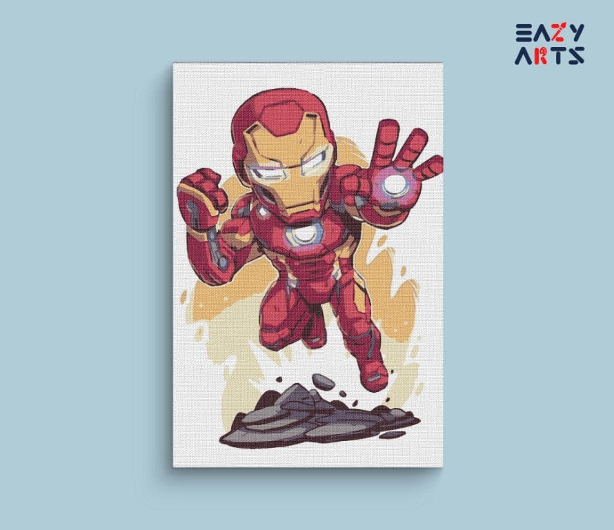 Ironman Flying Paint By Numbers Kit For Kids