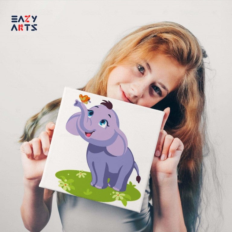 Elephant Playing Paint By Numbers Kit For Kids