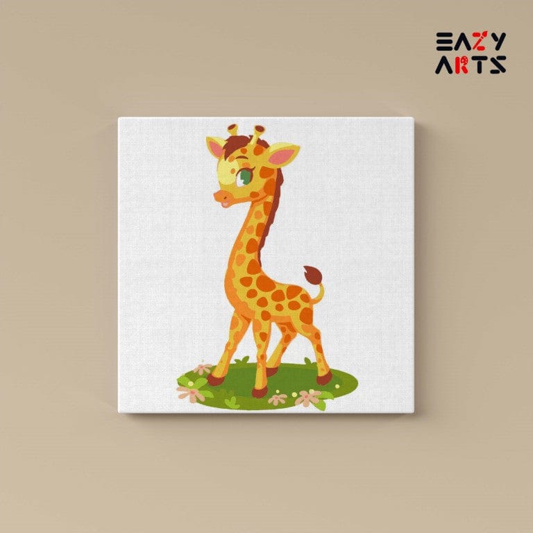 Baby Giraffe Paint By Numbers Kit For Kids