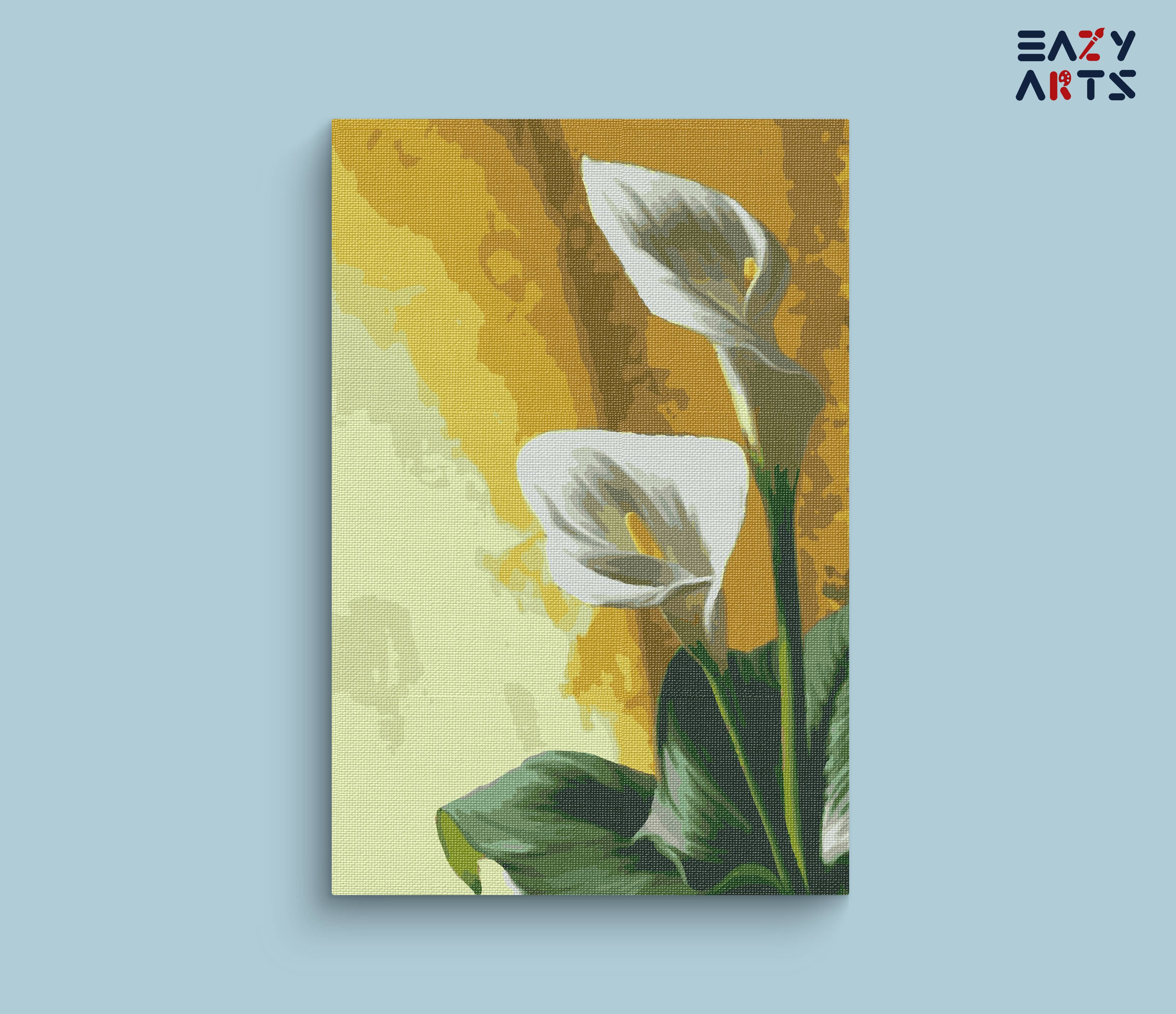 White Lilies Paint By Numbers kit