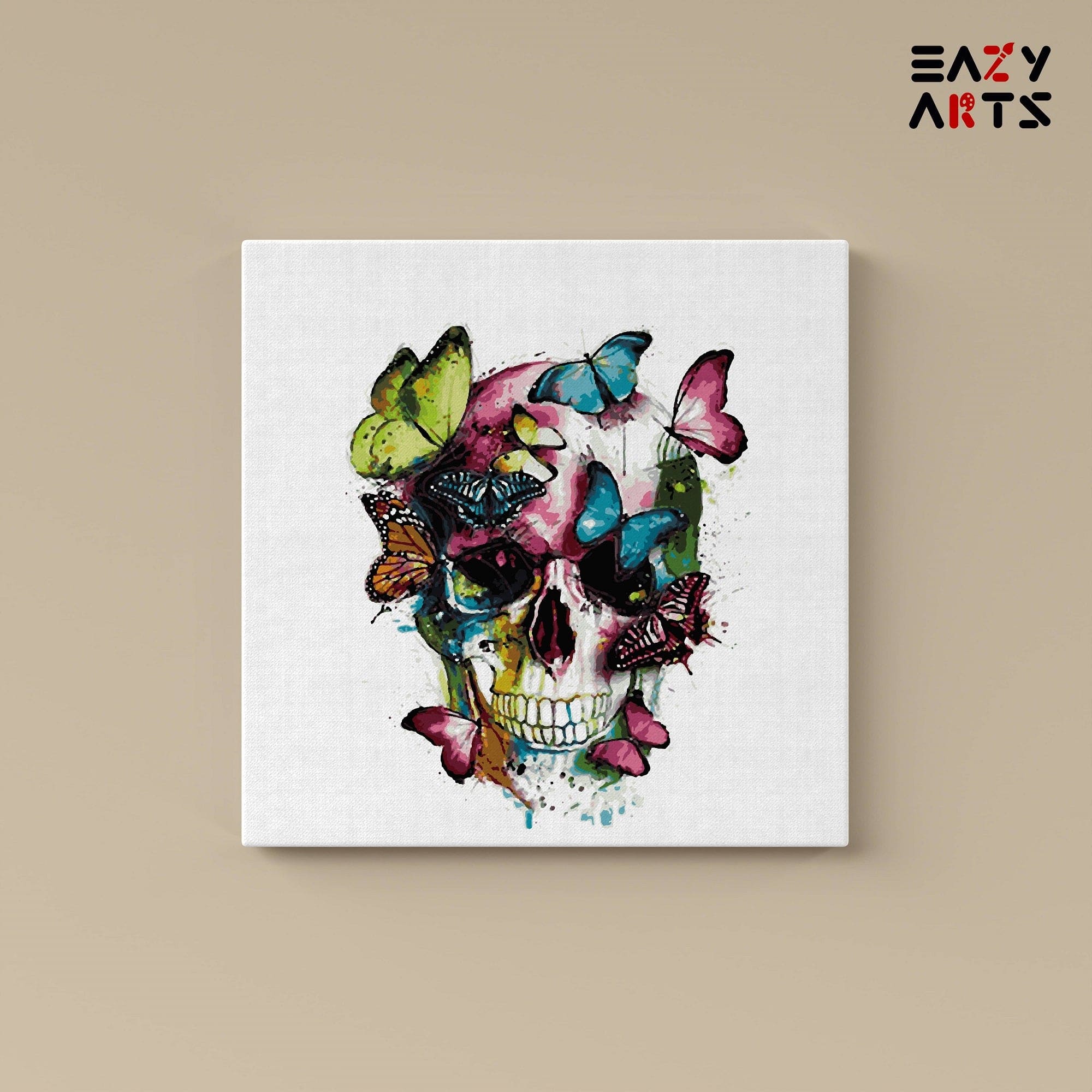Butterfly on Skull Paint By Numbers Kit