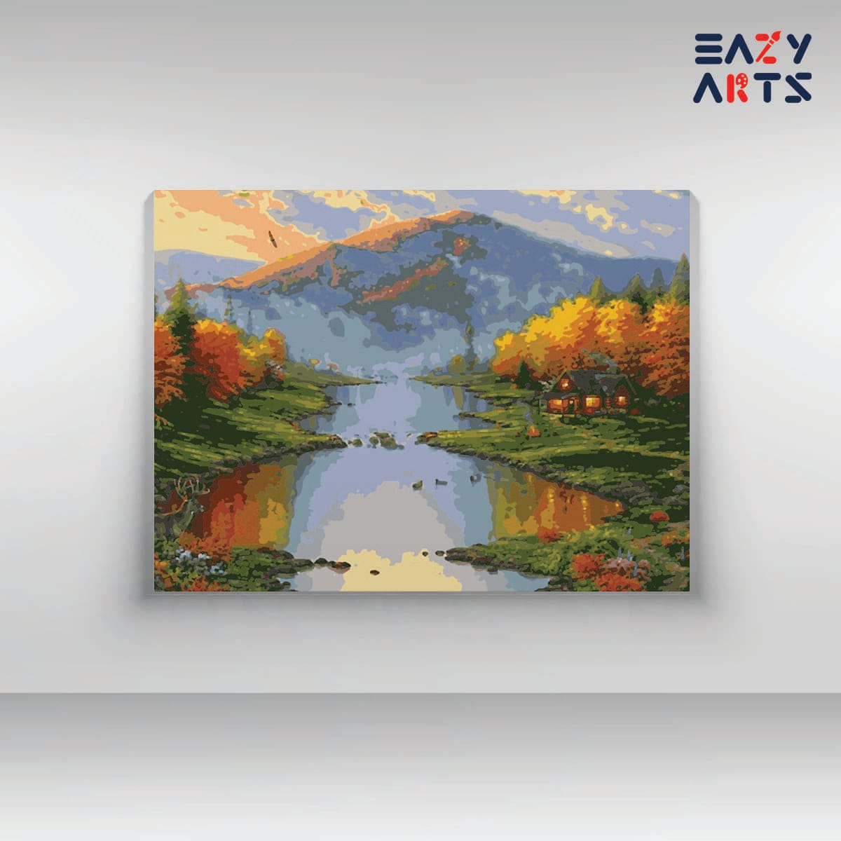 River Mountain and Home Paint By Numbers kit