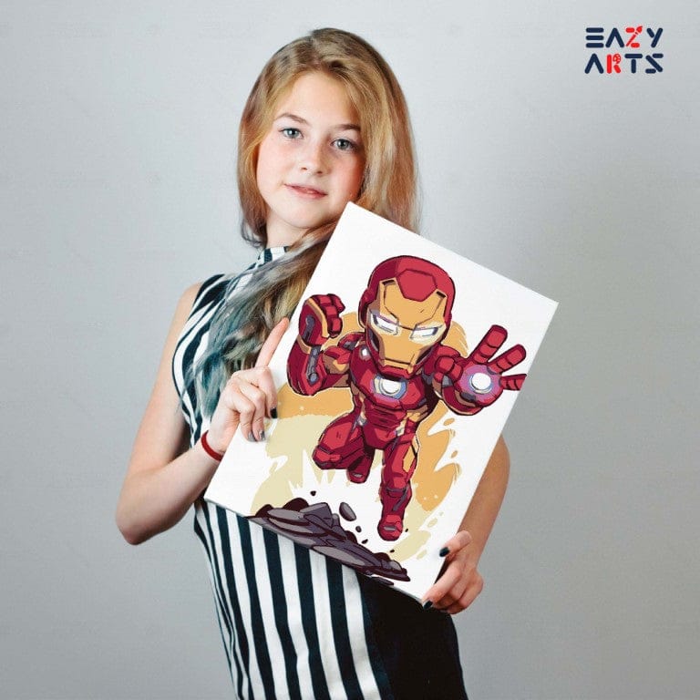 Ironman Flying Paint By Numbers Kit For Kids
