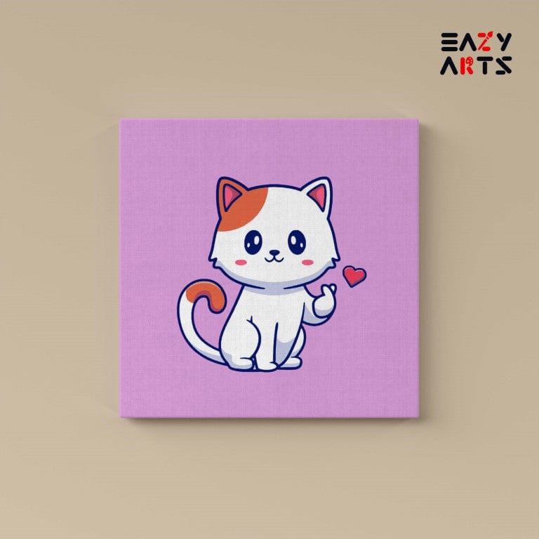 Cute Cat Paint By Numbers Kit For Kids