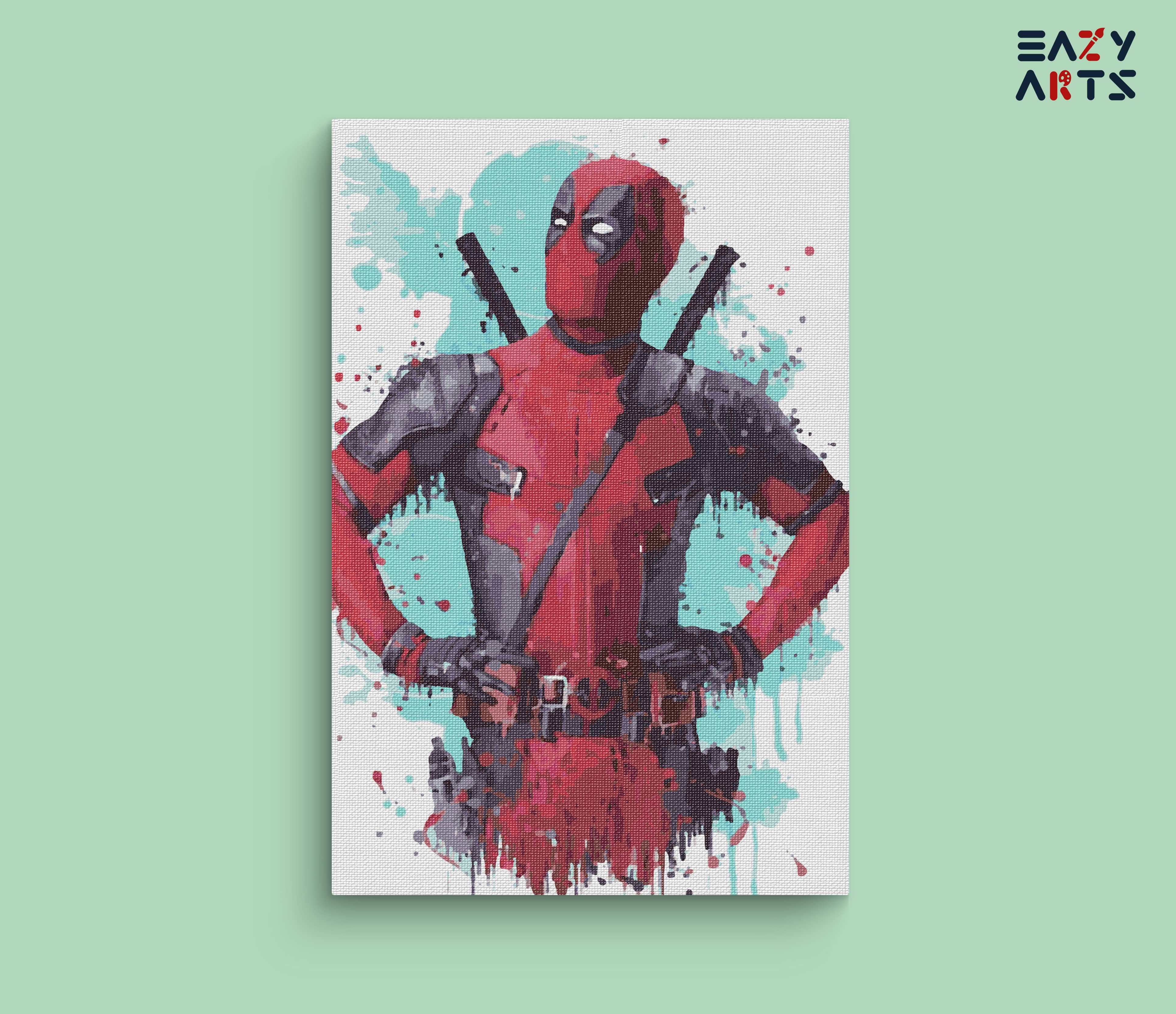 Dead Pool Paint By Numbers kit