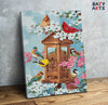 Eazy Arts Birds In a Bird House Paint by Numbers Kit