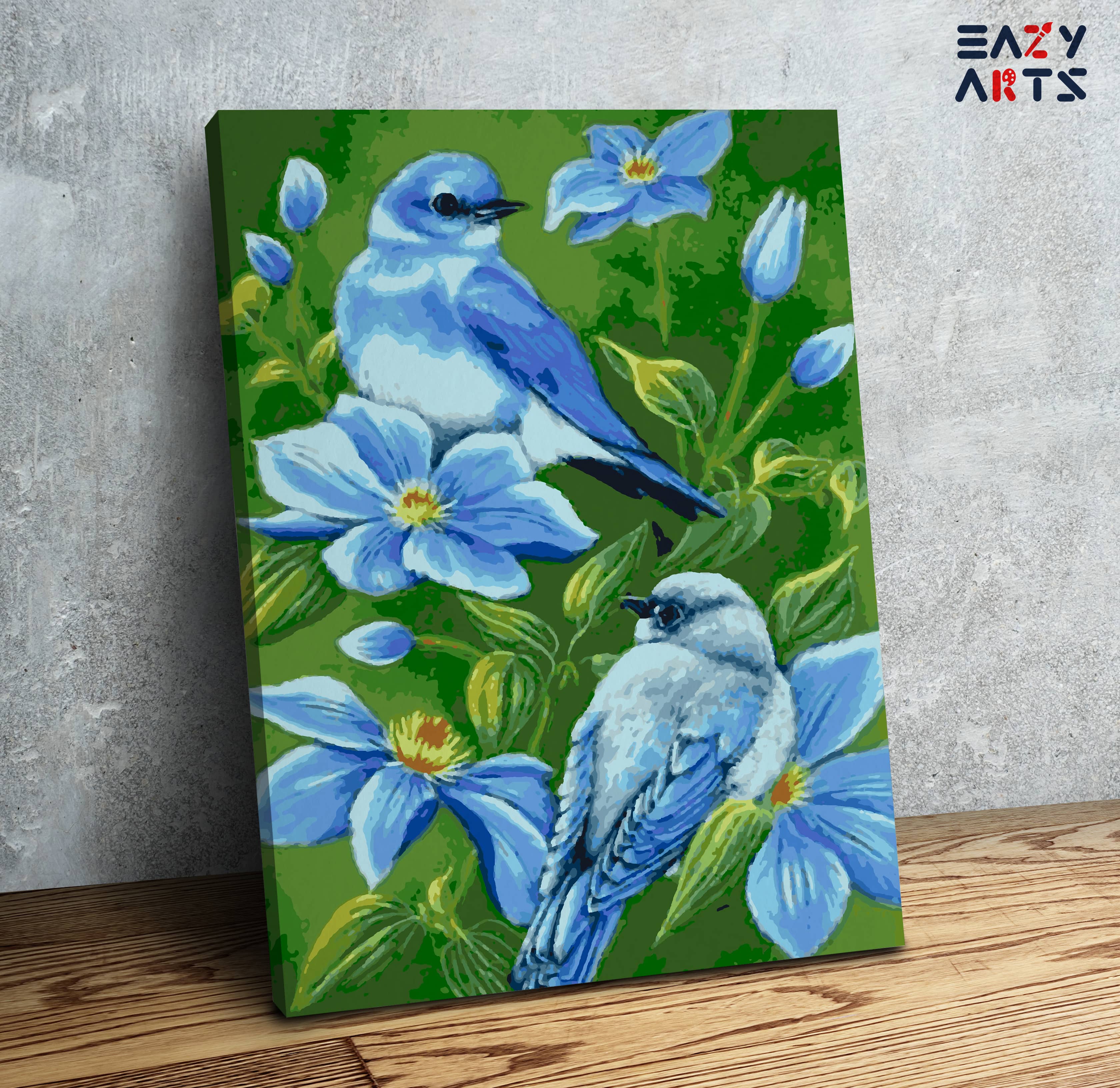 Birds Couple Paint by Numbers Kit