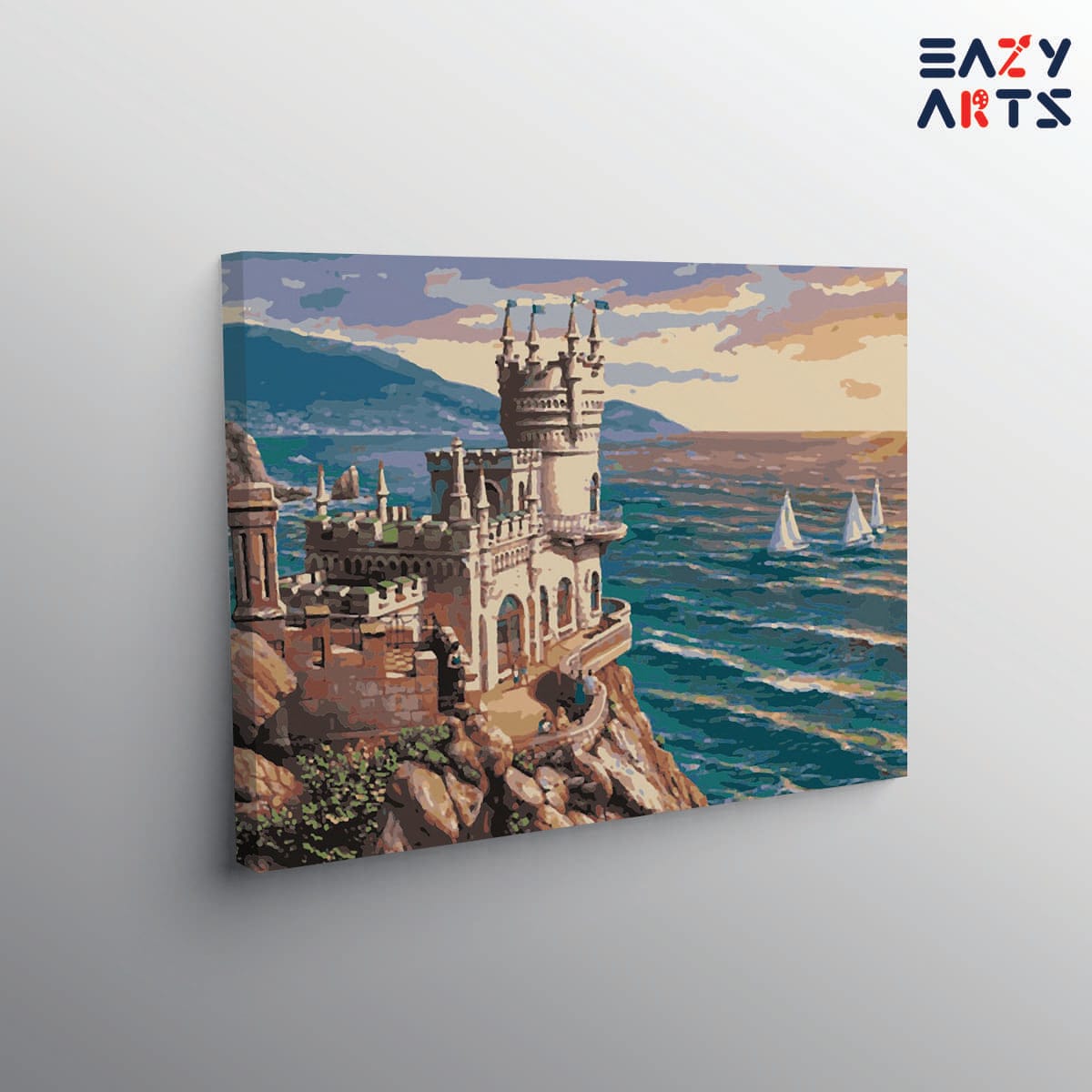Castle on The Beach Paint By Numbers kit