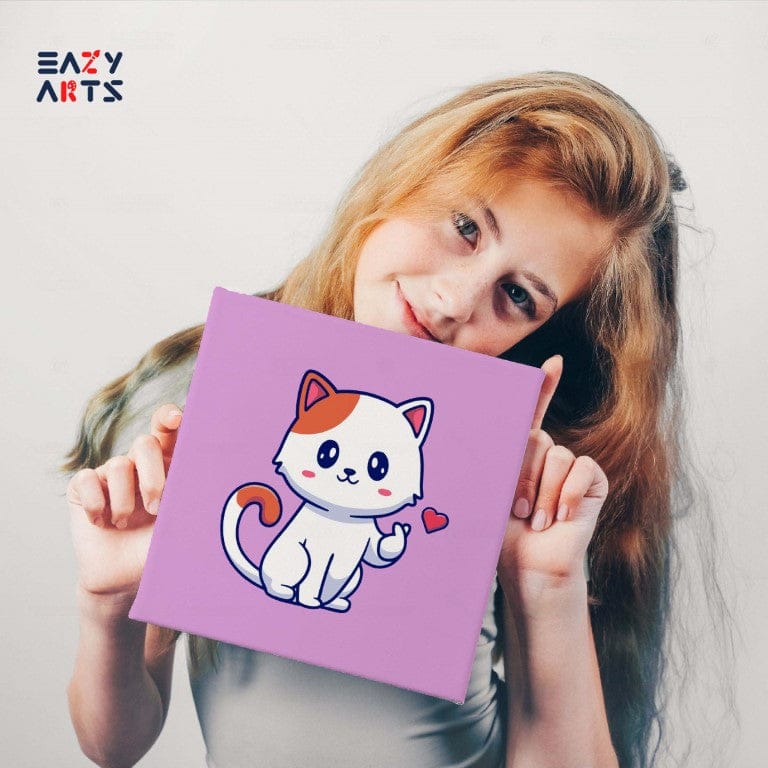 Cute Cat Paint By Numbers Kit For Kids