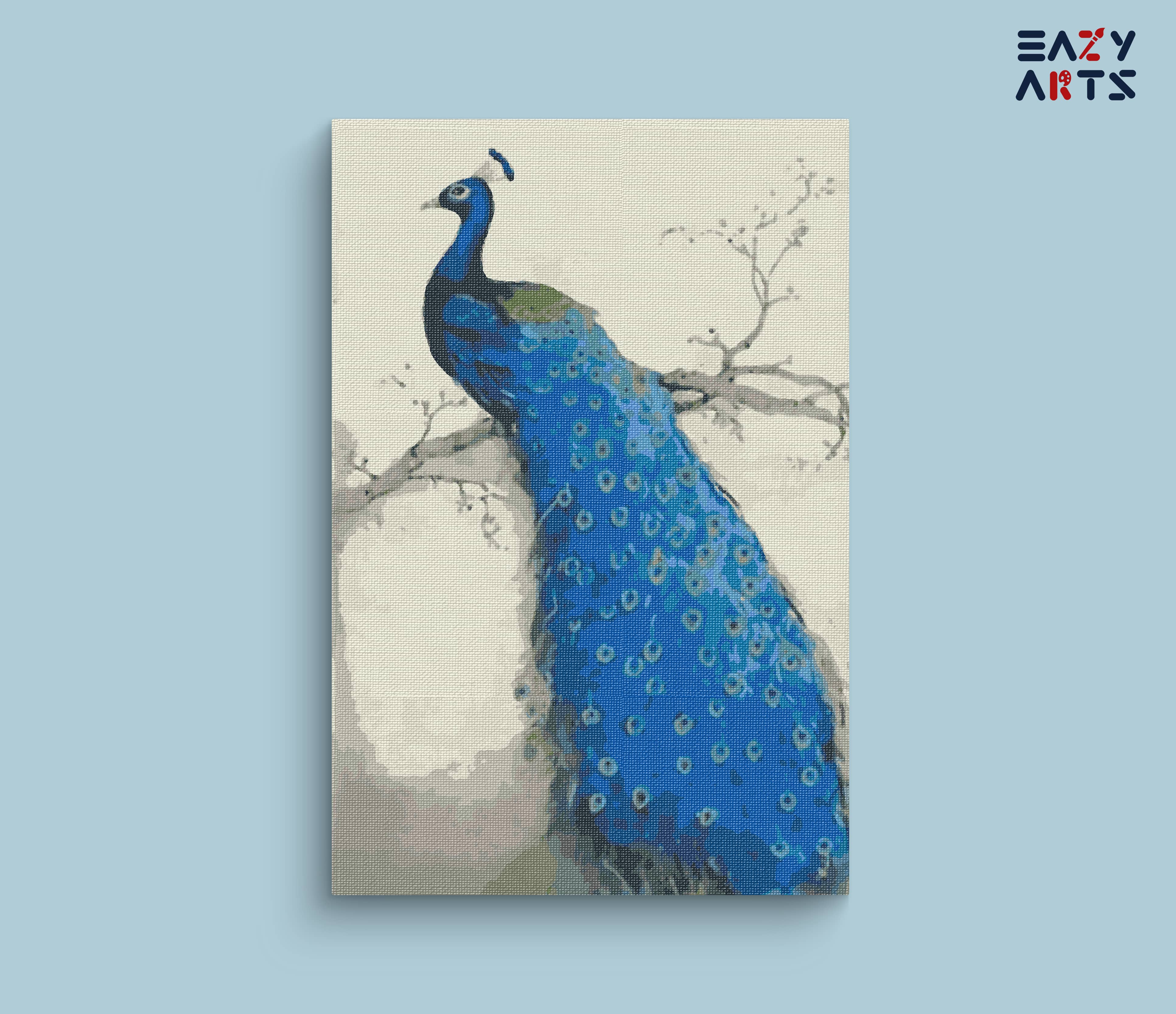 Peacock Paint by Numbers Kit