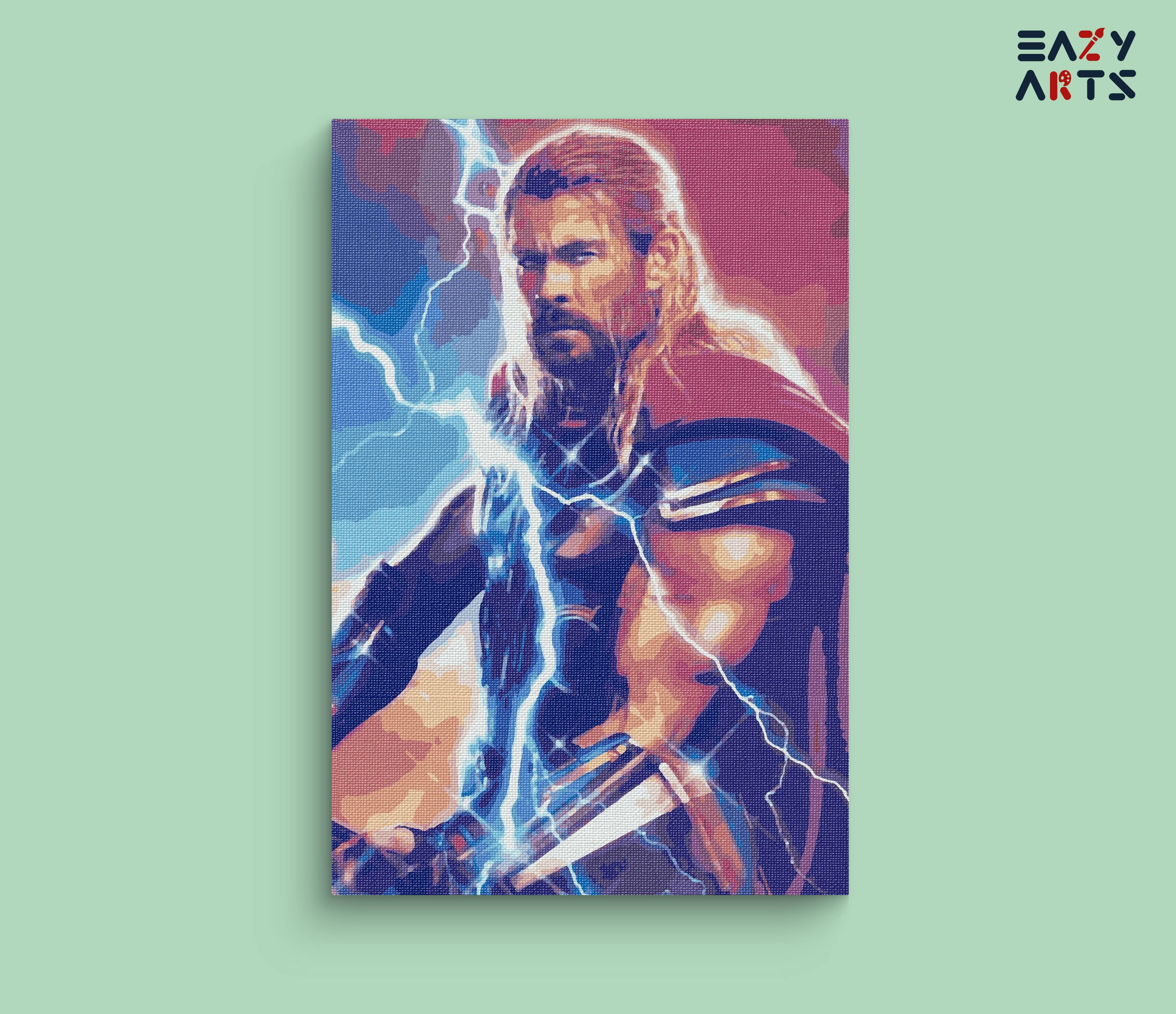 Thor Thunder Paint By Numbers kit