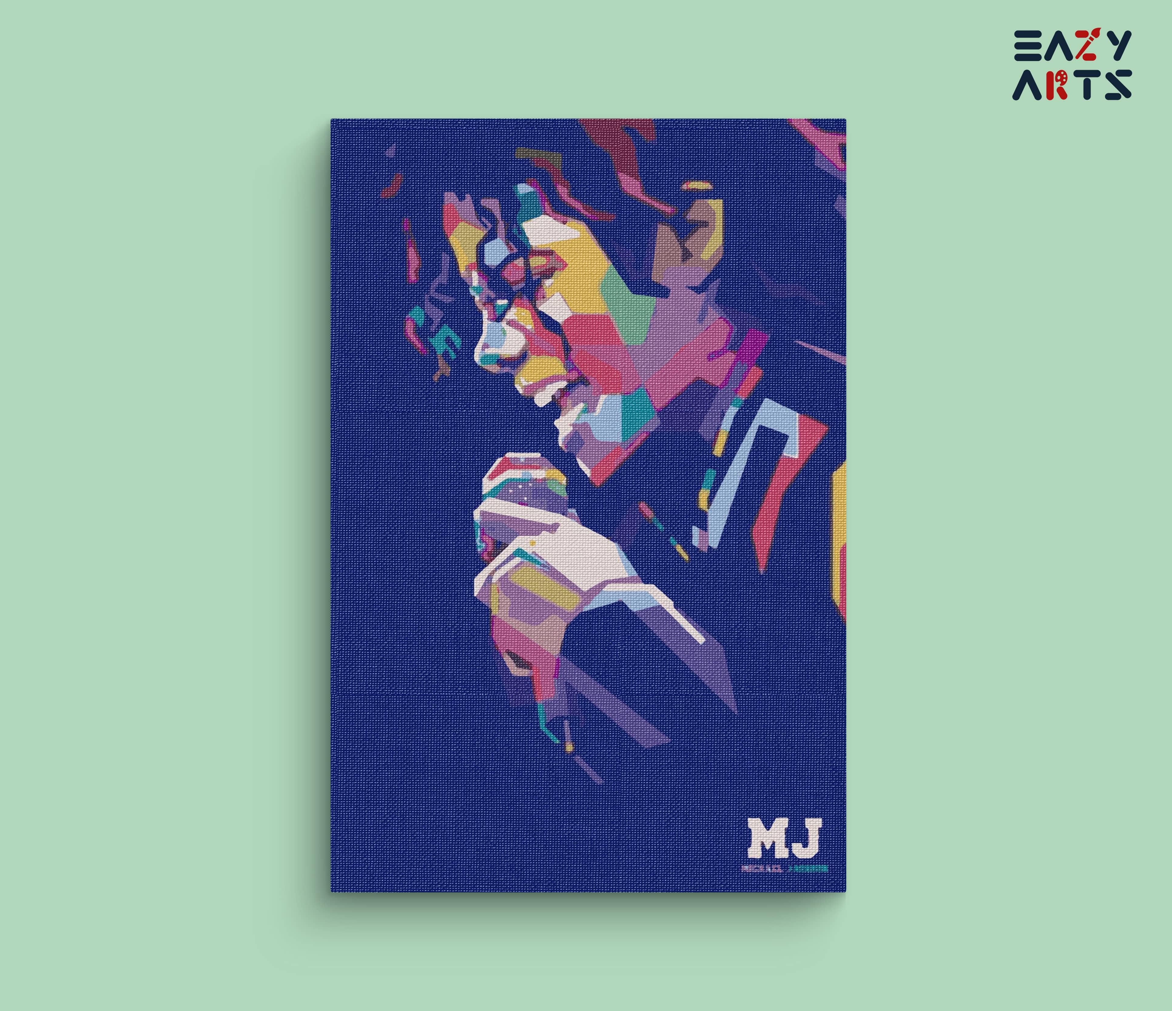 MJ Abstract Paint By Numbers kit