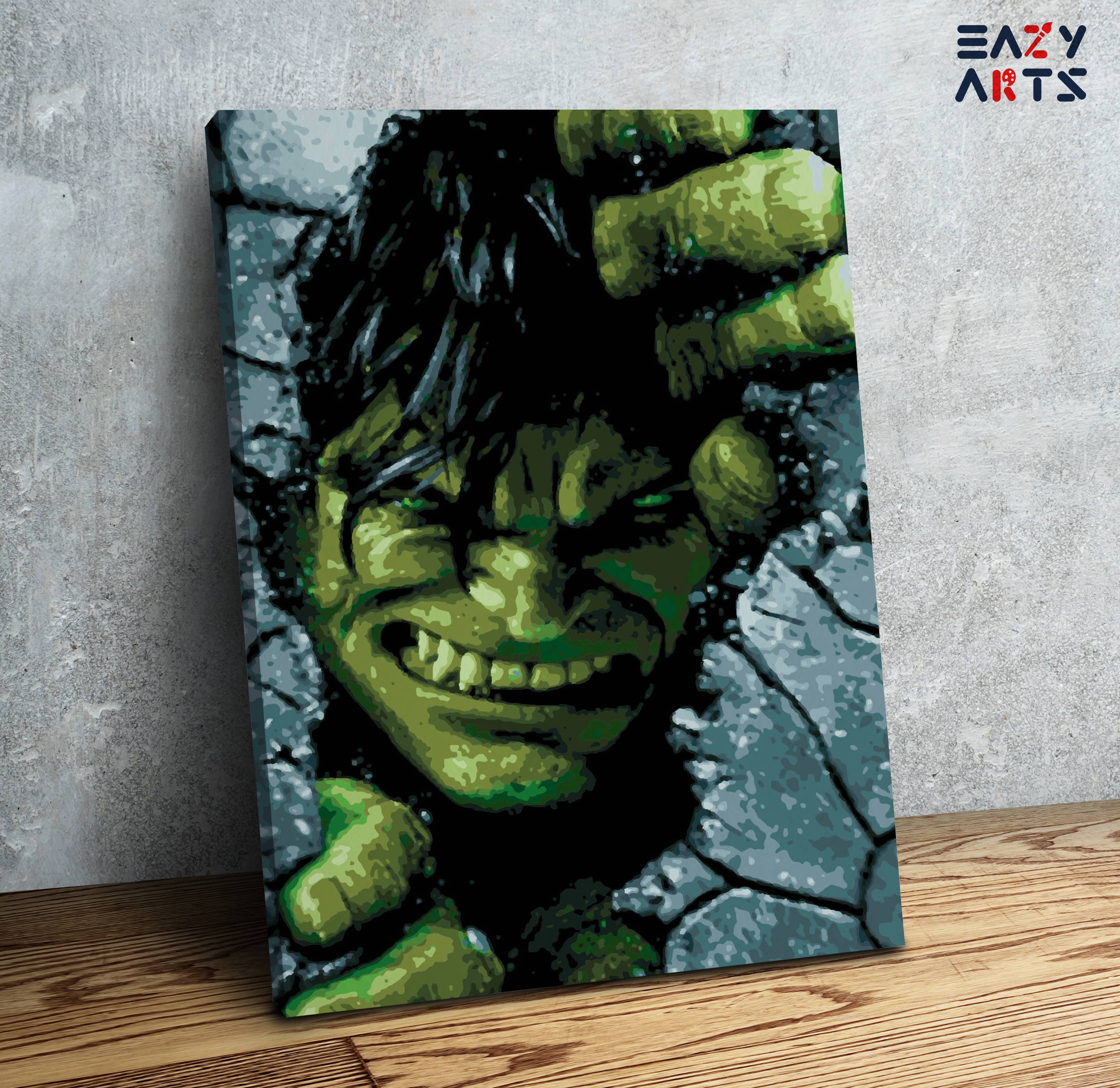 Hulk Tearing Wall Paint By Numbers kit