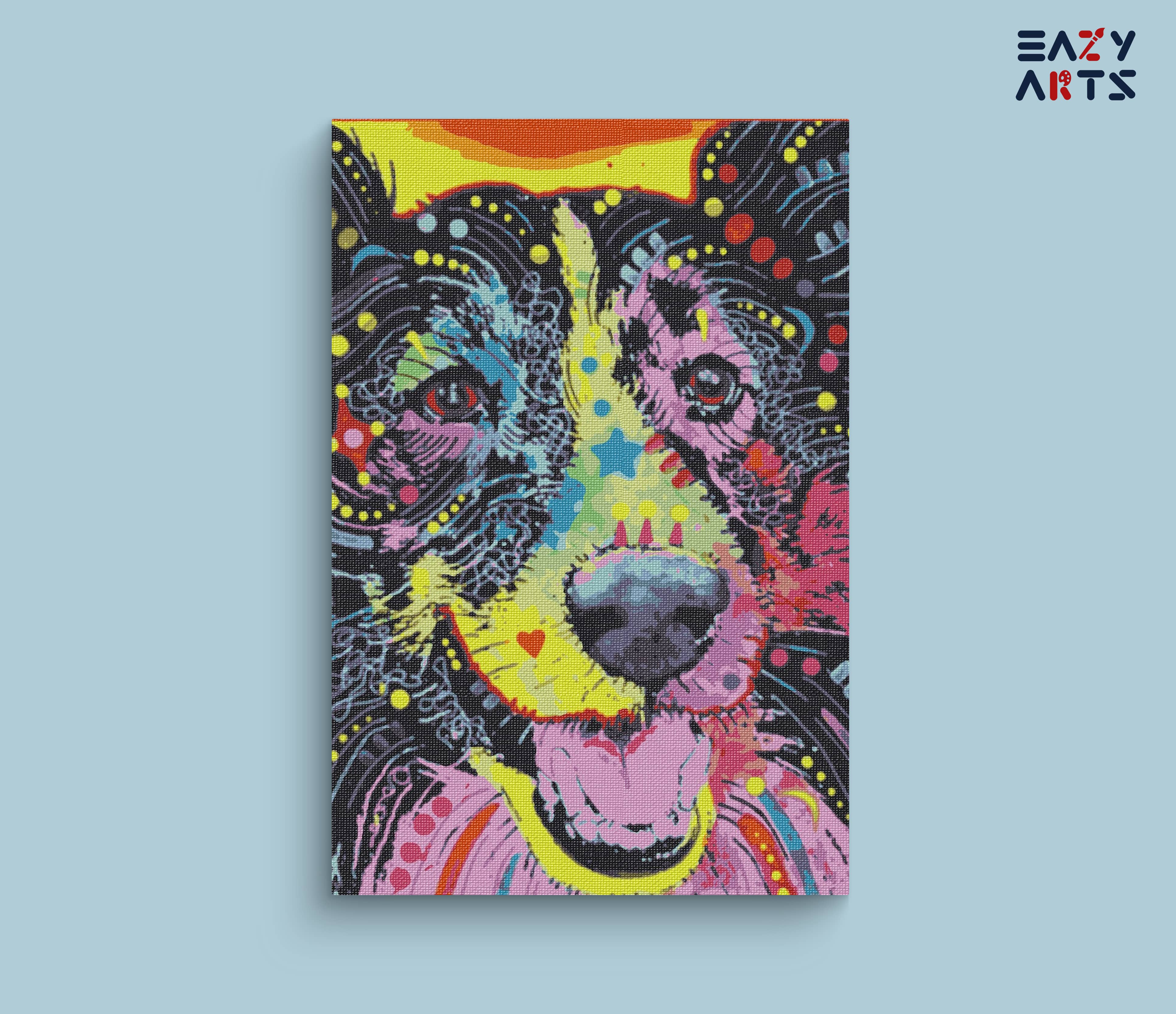 Dog Colorful Paint By Numbers kit