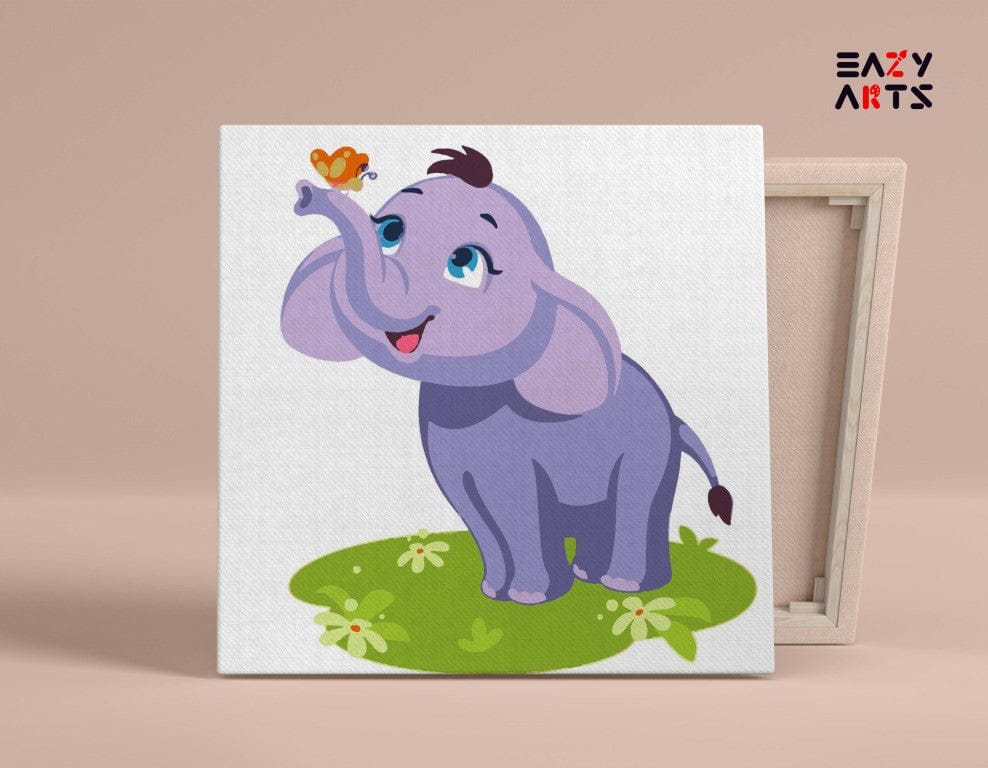 Elephant Playing Paint By Numbers Kit For Kids