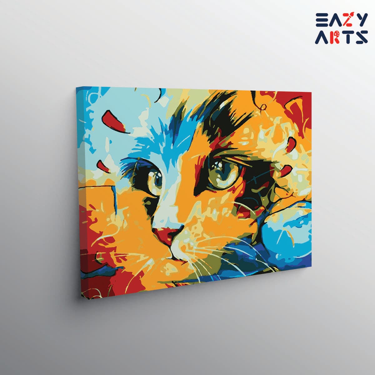 Cat Face Abstract Paint By Numbers kit