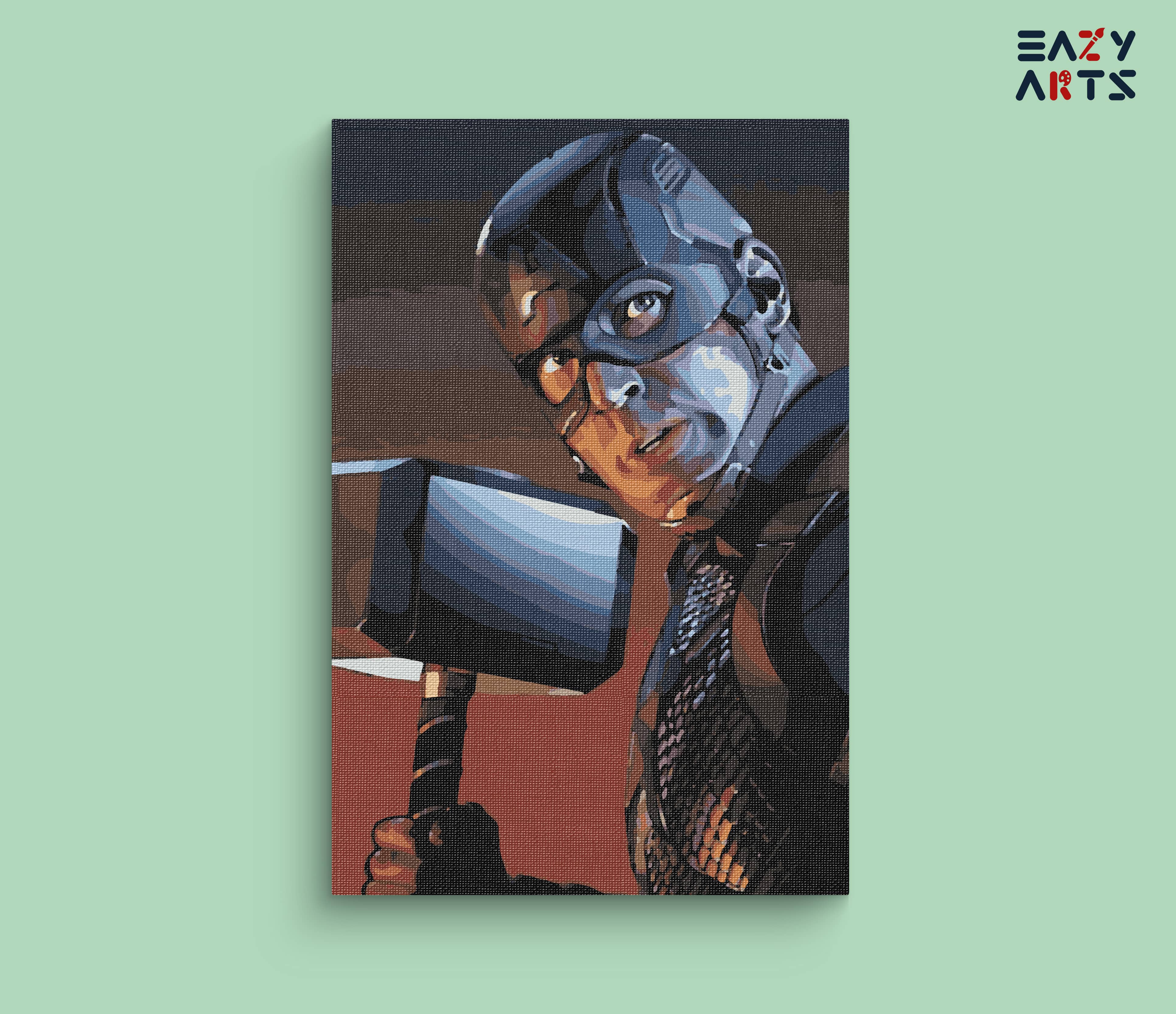 Captain America with Mjolnir Paint By Numbers kit