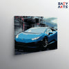 Eazy Arts Blue Lamborghini Paint By Numbers kit
