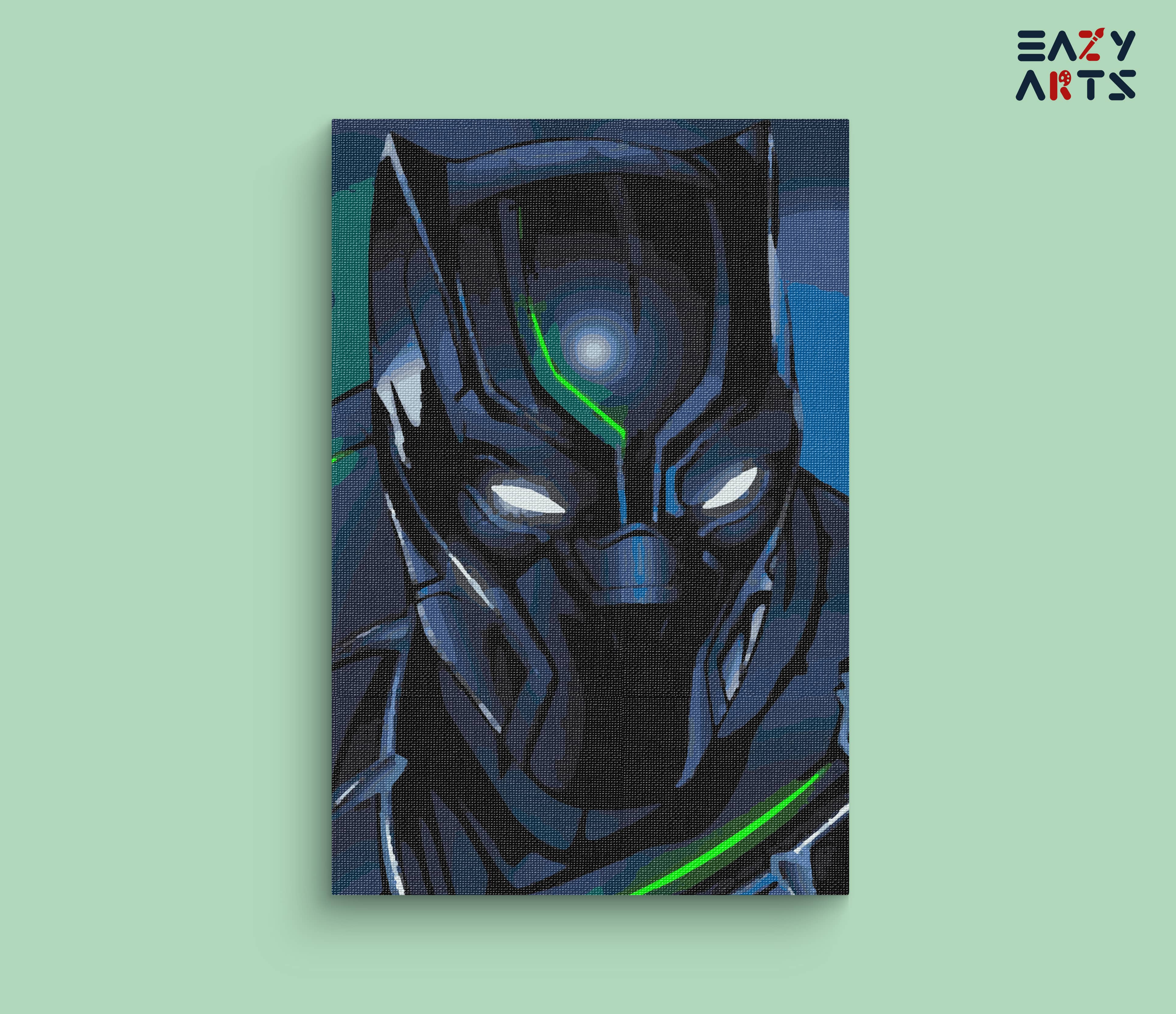 Black Panther Suit Paint By Numbers kit