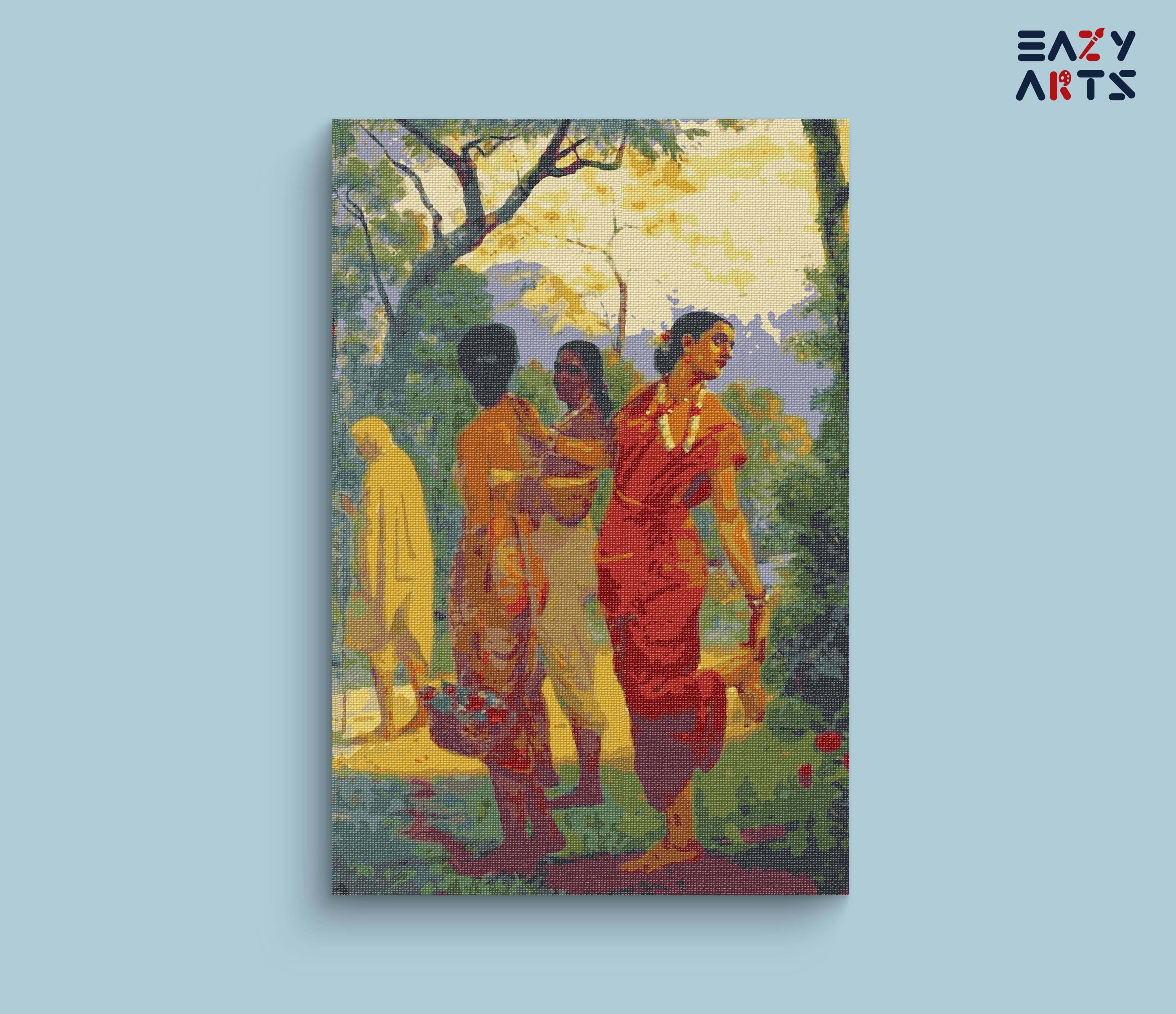 Shakuntala By Raja Ravi Varma Paint By Numbers kit
