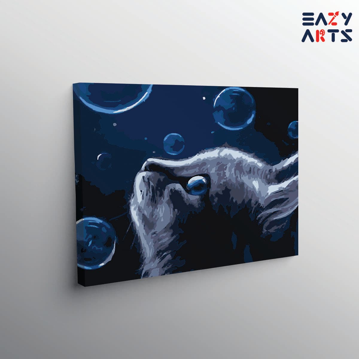 Cat With Bubbles Paint By Numbers kit