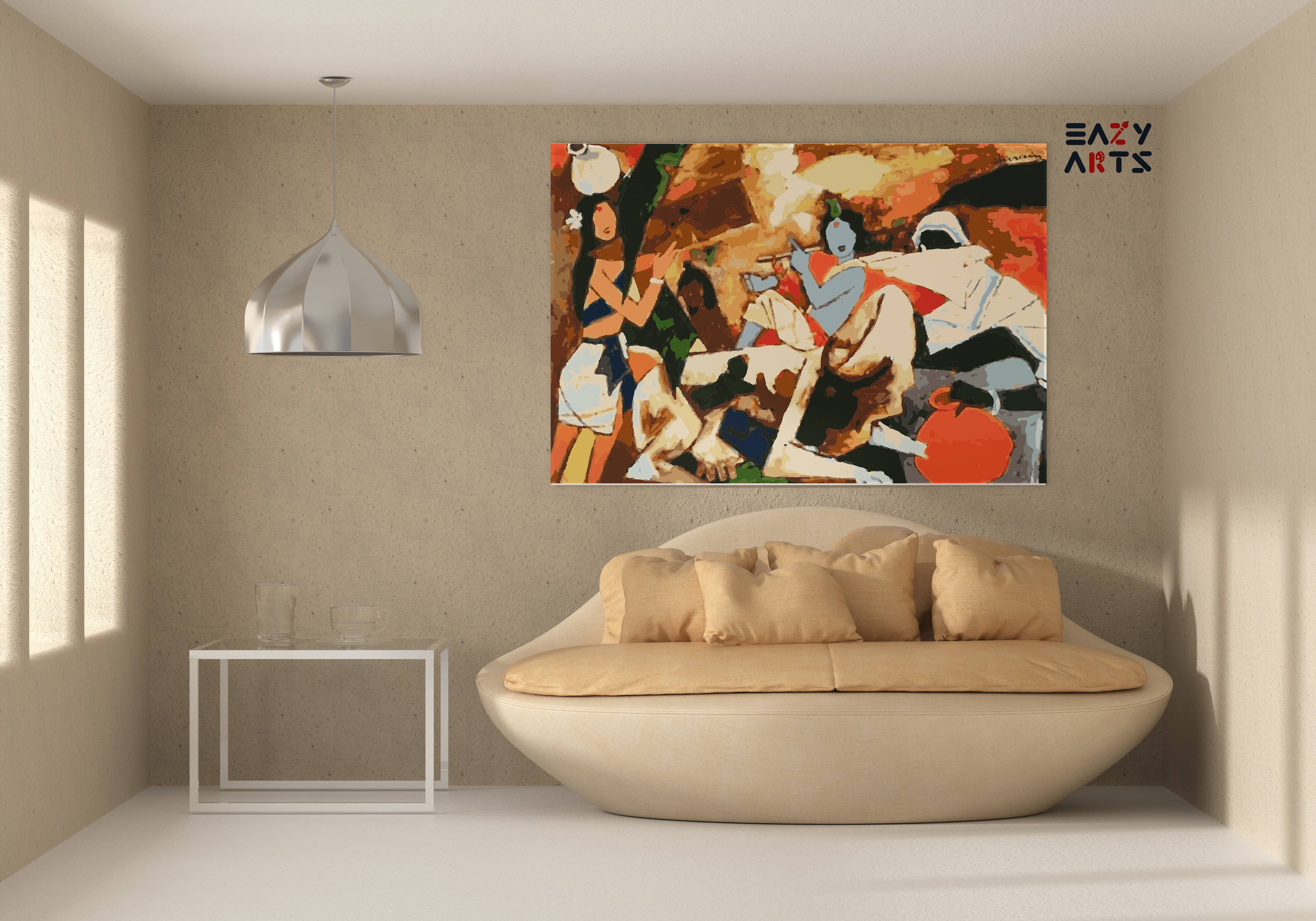 Krishna by MF Husain Paint By Numbers kit